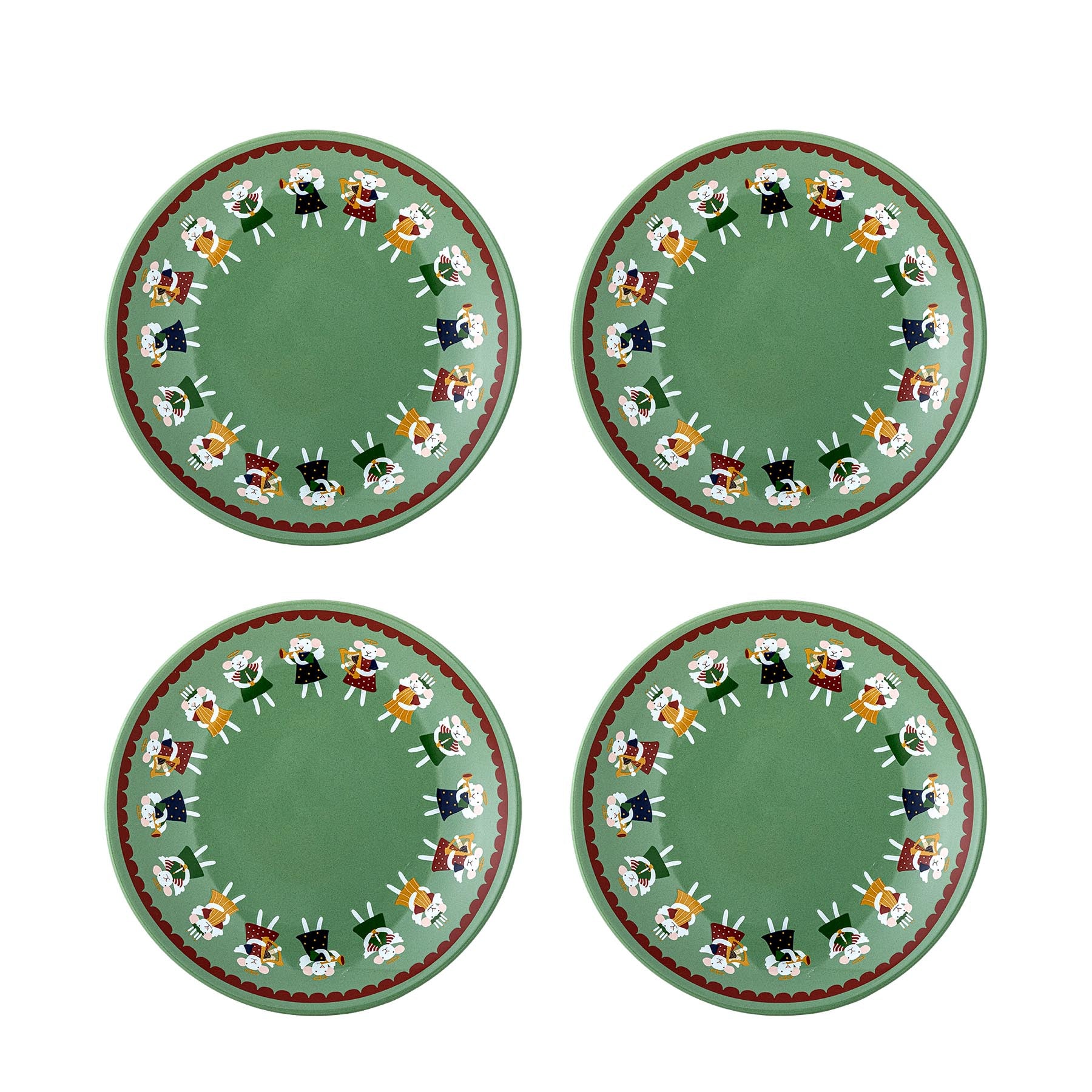 Peo Teller, Grün, Steingut in Green präsentiert im Onlineshop von KAQTU Design AG. Teller ist von Bloomingville