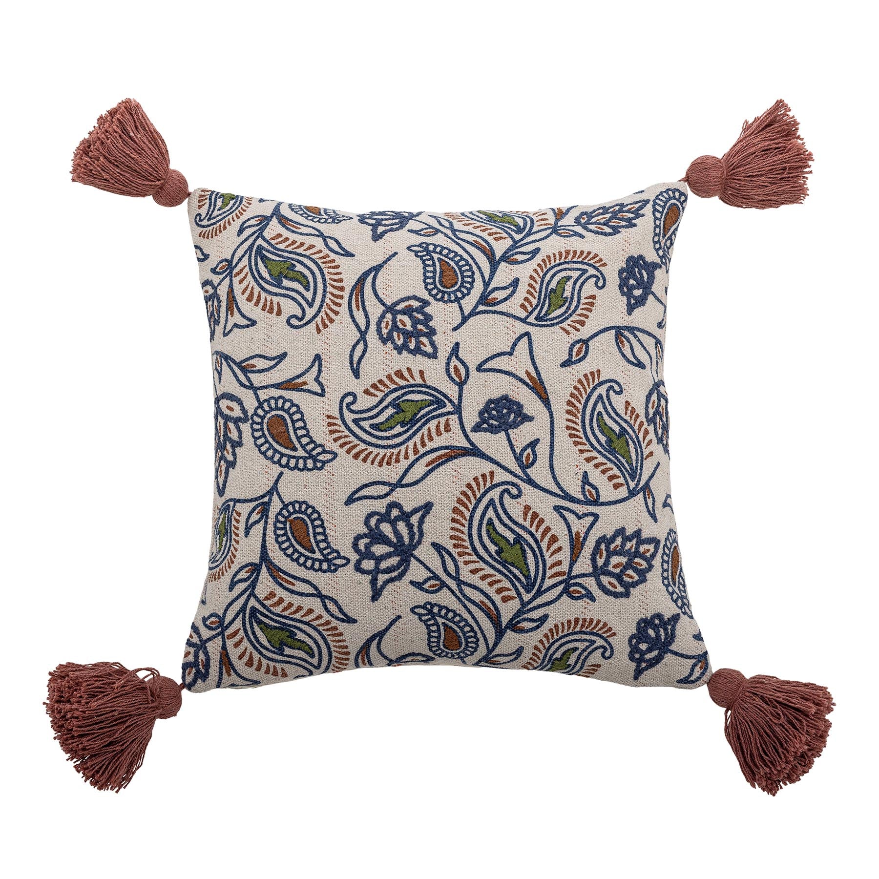 Paisley Kissen, Bunt, Recycelte Baumwolle in Multi präsentiert im Onlineshop von KAQTU Design AG. Deko Kissenbezug ist von Creative Collection