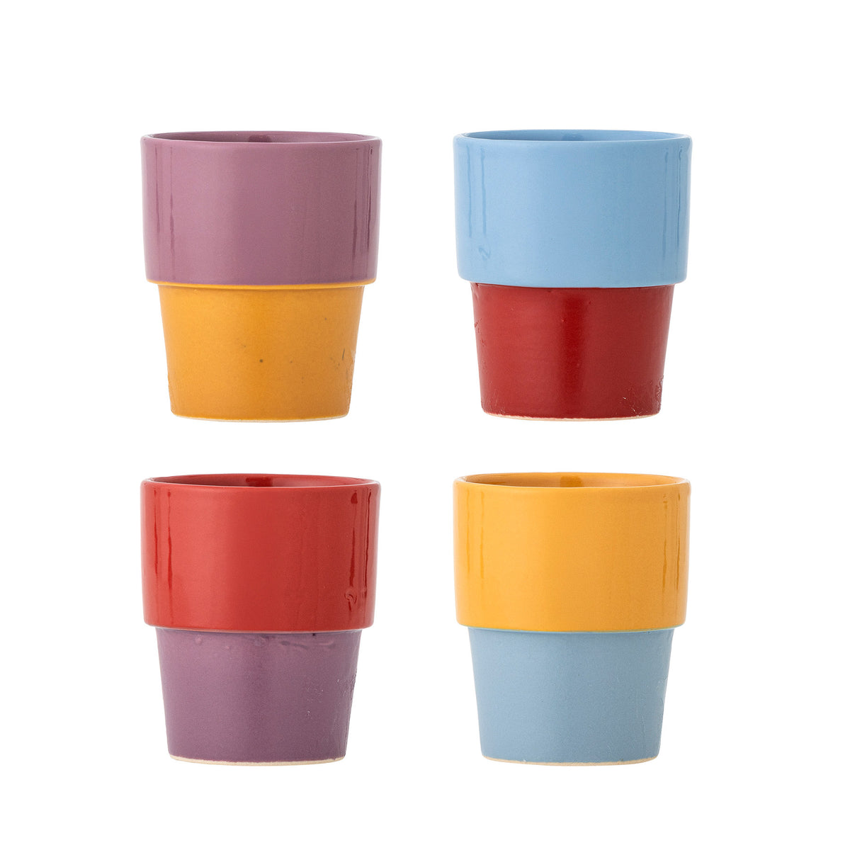 Ewan Tasse, Bunt, Steingut in Multi präsentiert im Onlineshop von KAQTU Design AG. Tasse ist von Bloomingville