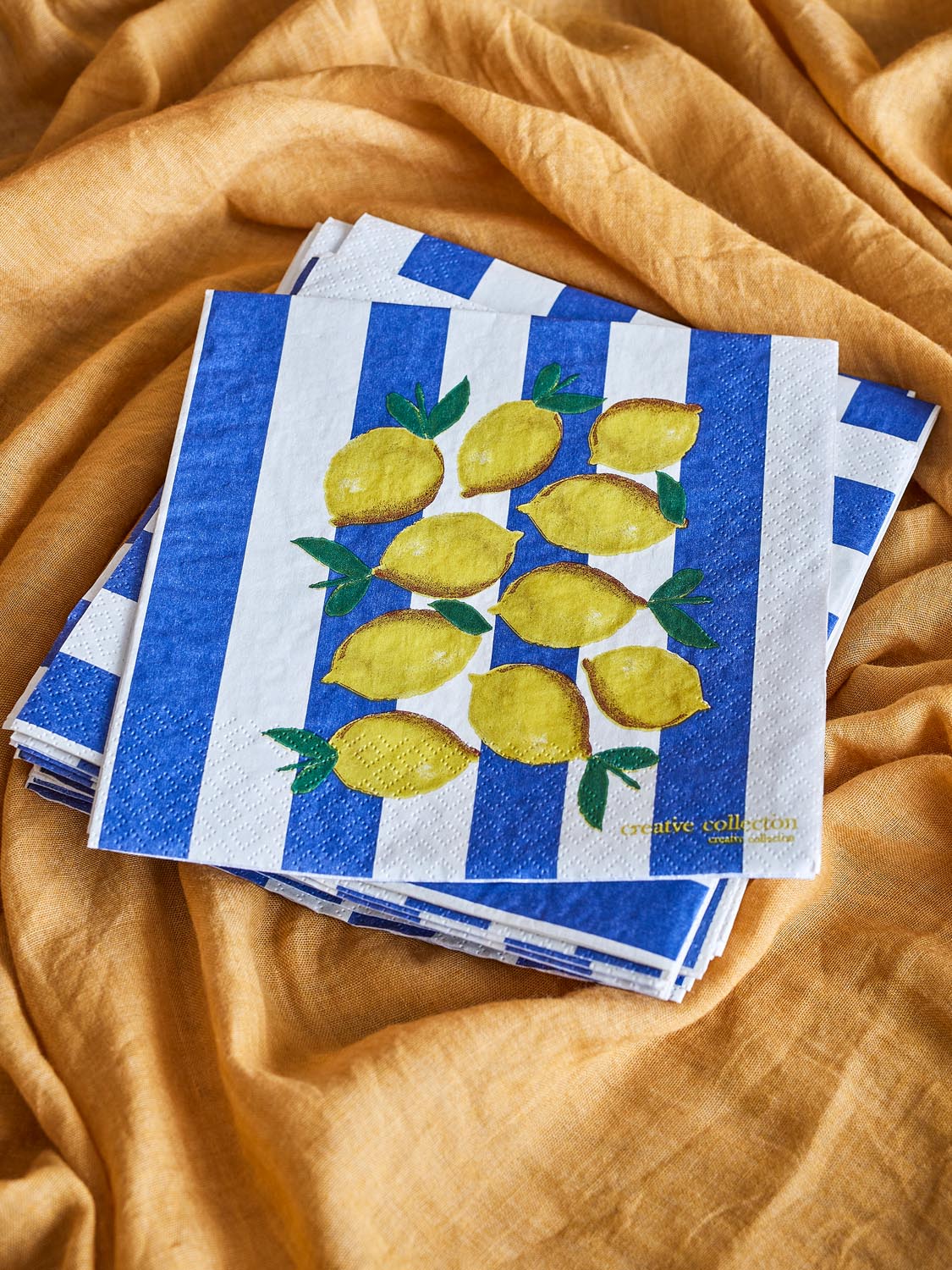Limone Serviette, Bunt, FSC®Mix, Paper in Multi präsentiert im Onlineshop von KAQTU Design AG. Servietten ist von Creative Collection