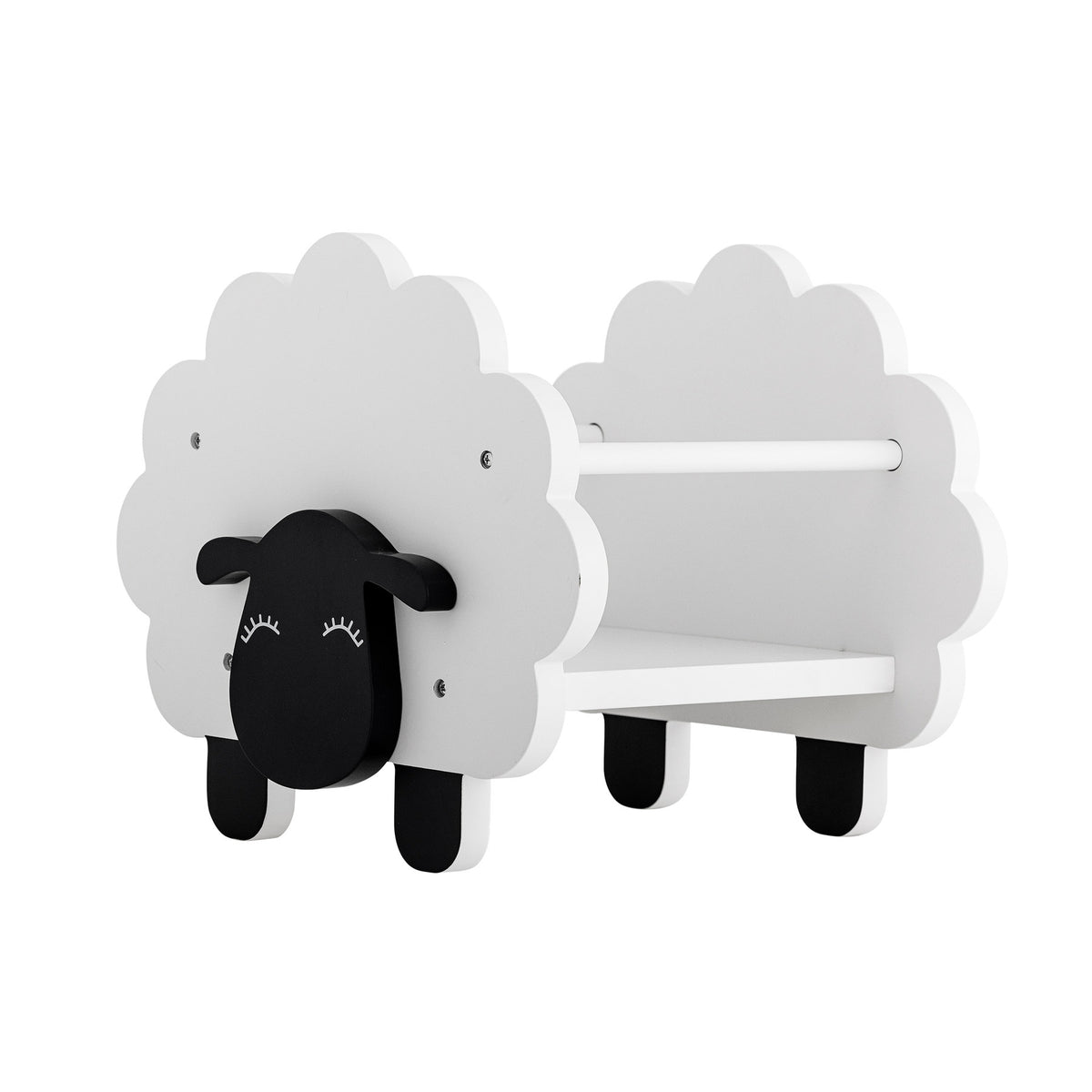 Dolly Bücherständer, Weiss, FSC®100%, MDF in White präsentiert im Onlineshop von KAQTU Design AG. Bücherregal ist von Bloomingville Mini