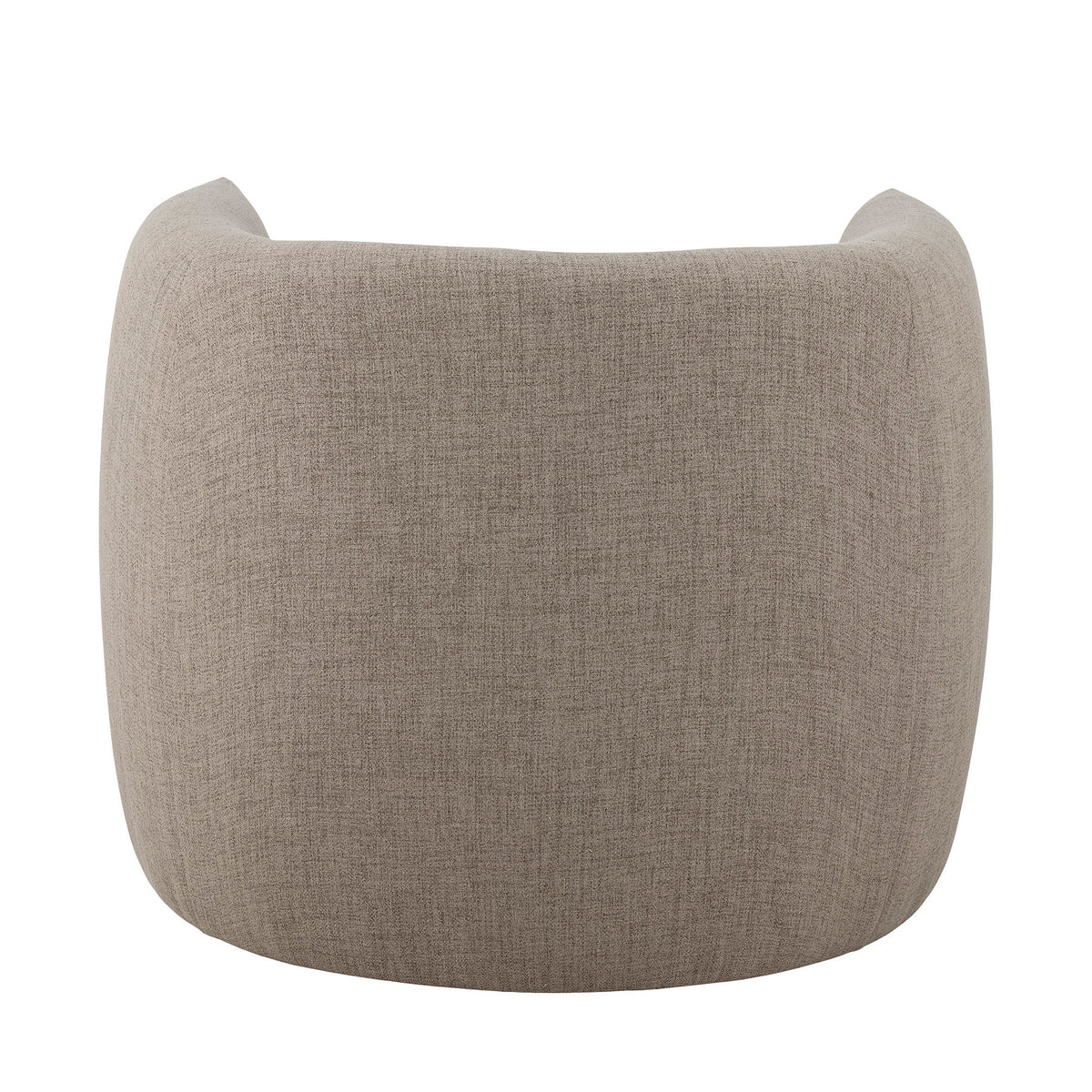 Bacio Loungesessel von Bloomingville in Beige, Bezug aus recyceltem Polyester, Gestell aus Kiefernholz und Metall, Beine in Natur, Boho-Chic-Design.
