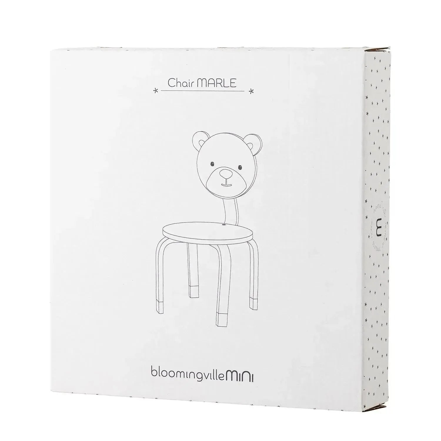 Marle Stuhl, Braun, MDF in Braun präsentiert im Onlineshop von KAQTU Design AG. Stuhl ist von Bloomingville Mini