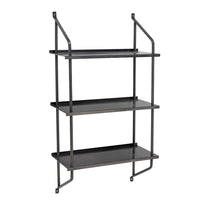 Scaffale Sindre, nero, metallo