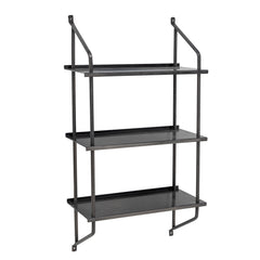 Scaffale Sindre, nero, metallo