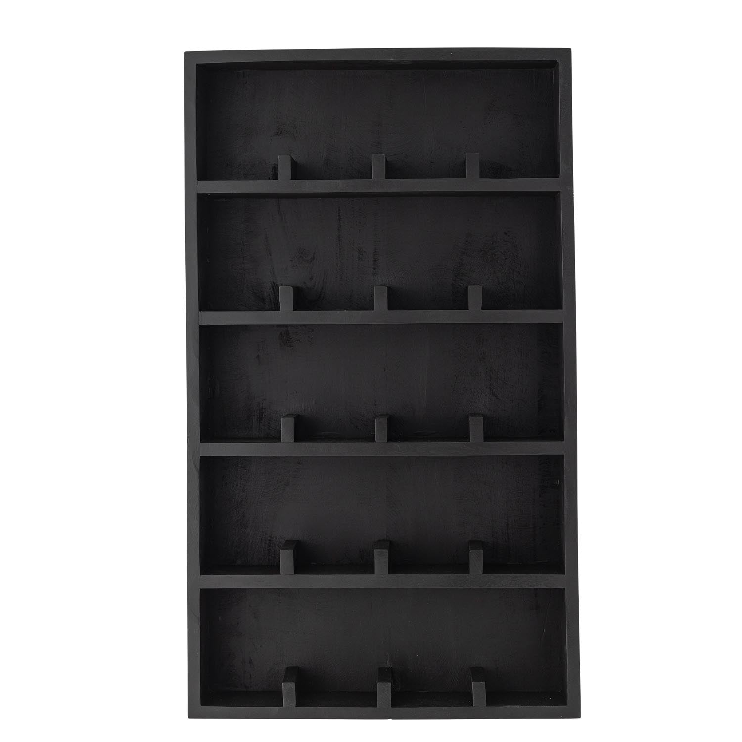 Thessa Regal, Schwarz, FSC 100%® Mango in Schwarz präsentiert im Onlineshop von KAQTU Design AG. Wandregal ist von Bloomingville