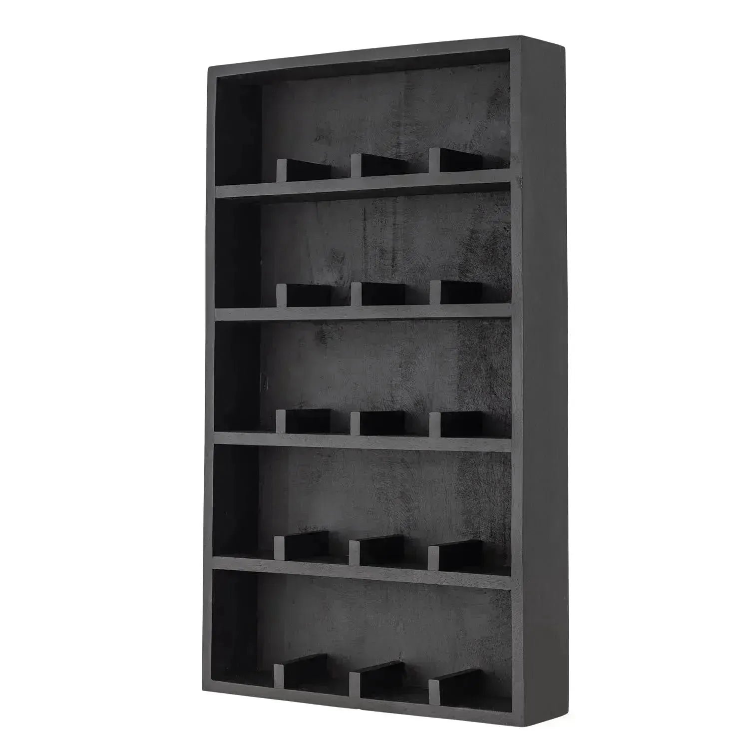Thessa Regal, Schwarz, FSC 100%® Mango in Schwarz präsentiert im Onlineshop von KAQTU Design AG. Wandregal ist von Bloomingville