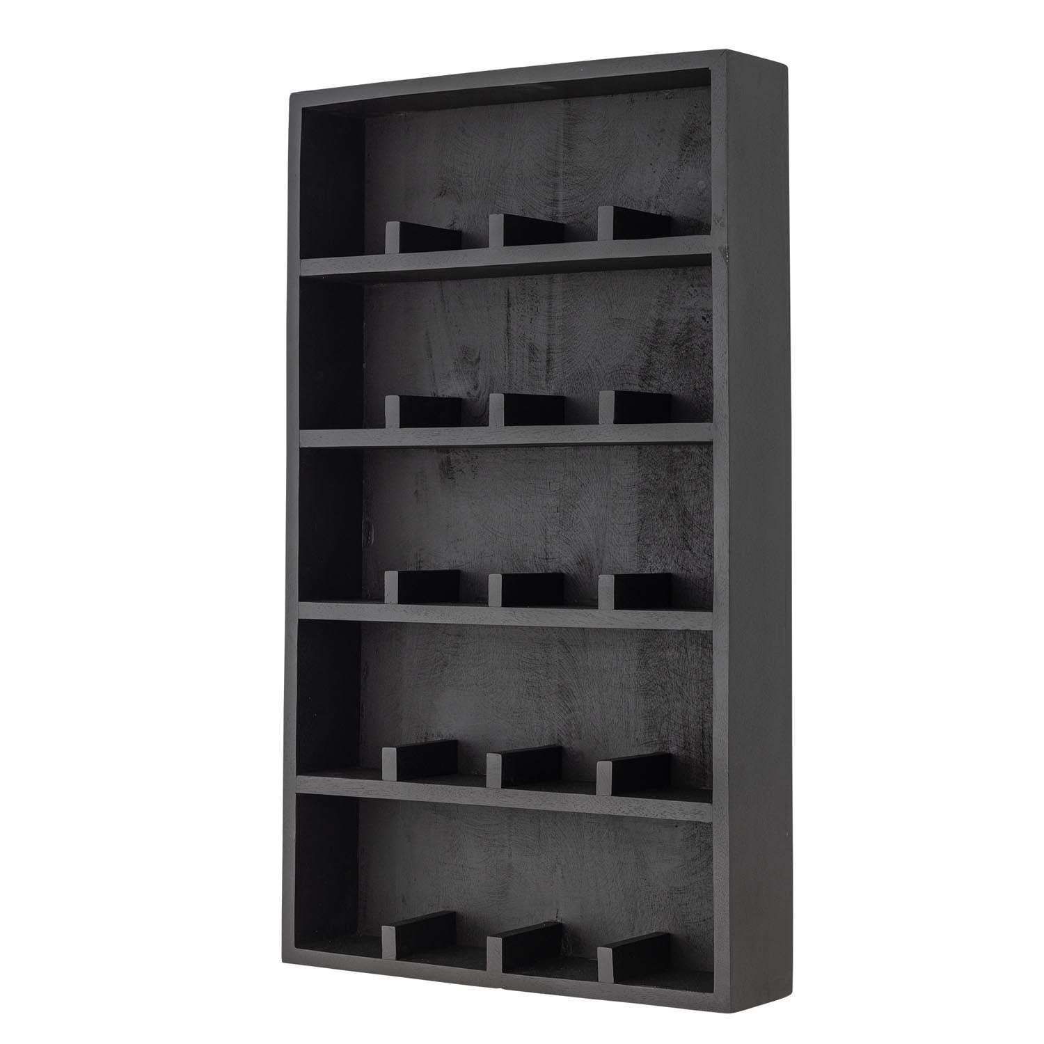Thessa Regal, Schwarz, FSC 100%® Mango in Schwarz präsentiert im Onlineshop von KAQTU Design AG. Wandregal ist von Bloomingville