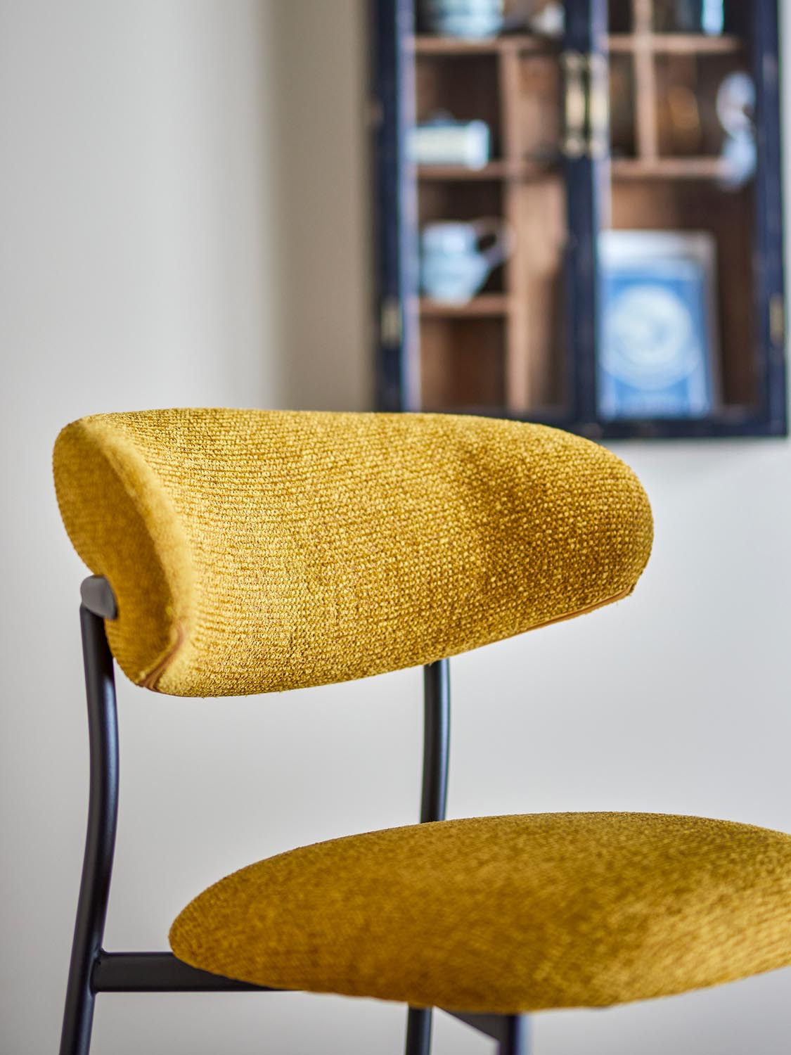 Manal Esszimmerstuhl, Gelb, FSC®100% Plywood in Yellow präsentiert im Onlineshop von KAQTU Design AG. Stuhl ist von Creative Collection