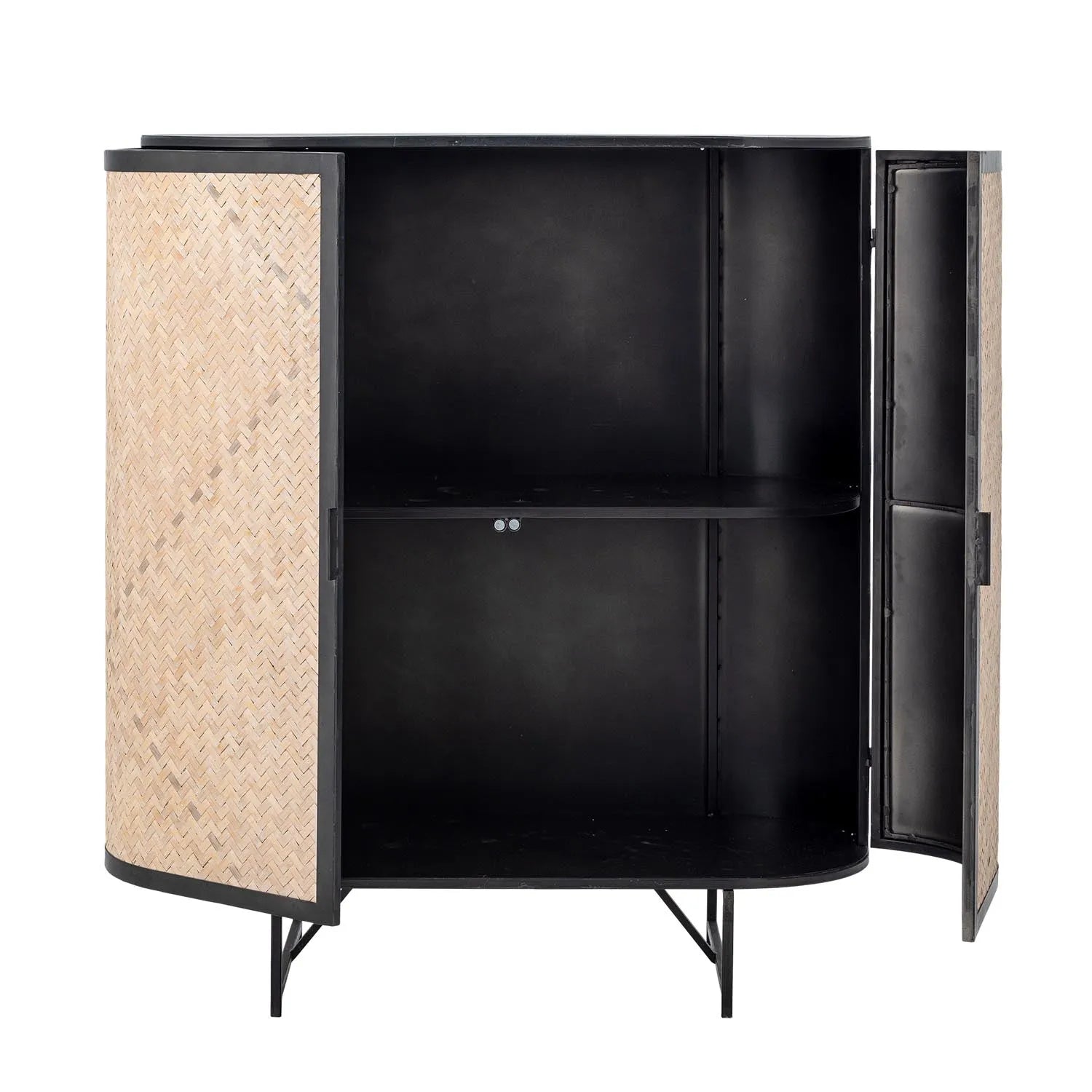 Ember Kabinett, Natur, Metall in Natur präsentiert im Onlineshop von KAQTU Design AG. Standregal ist von Bloomingville