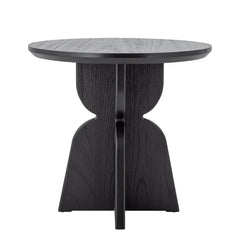 Table à manger Vixen, noir, bois de sapin