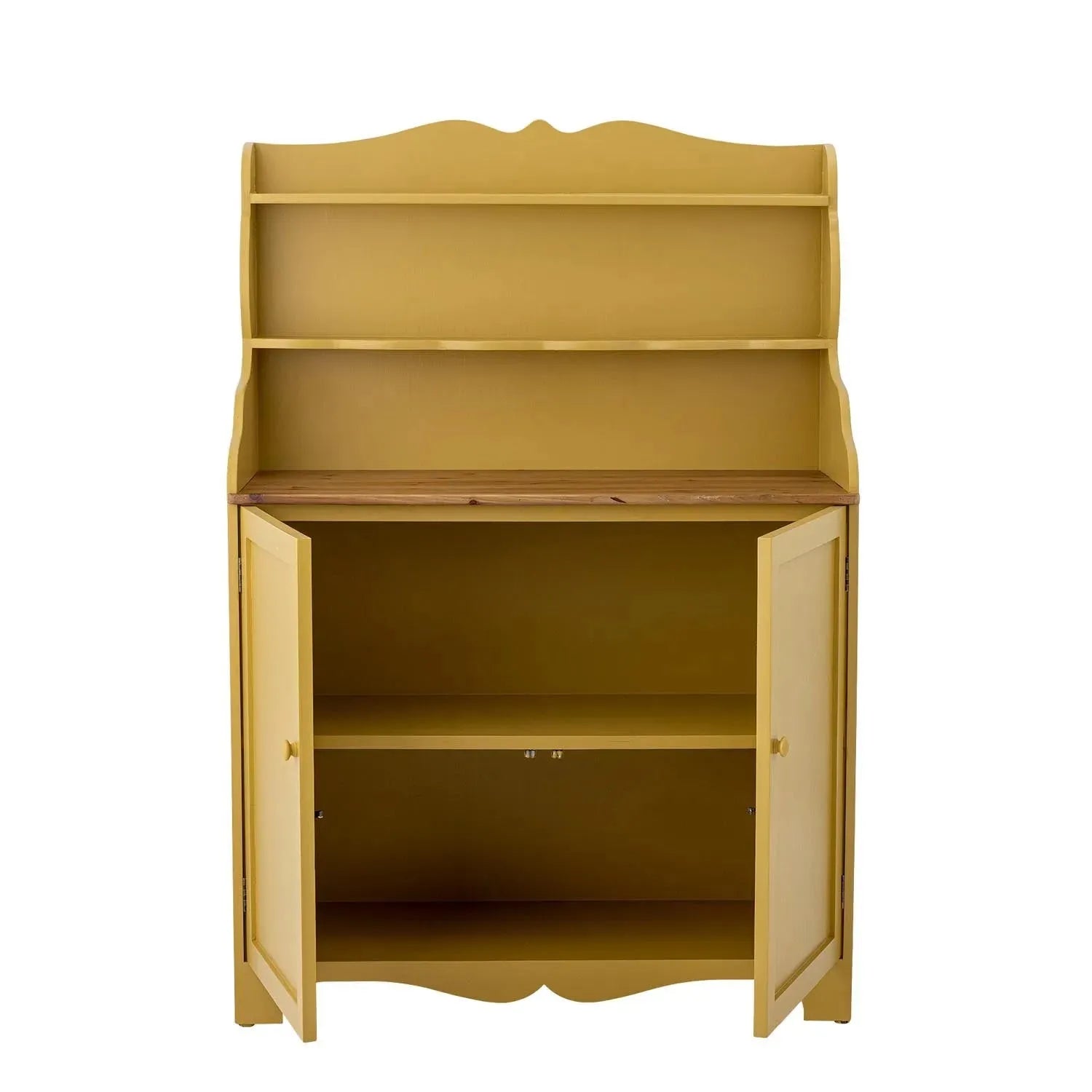 Libby Kabinett, Gelb, Kiefer in Gelb präsentiert im Onlineshop von KAQTU Design AG. Standregal ist von Creative Collection