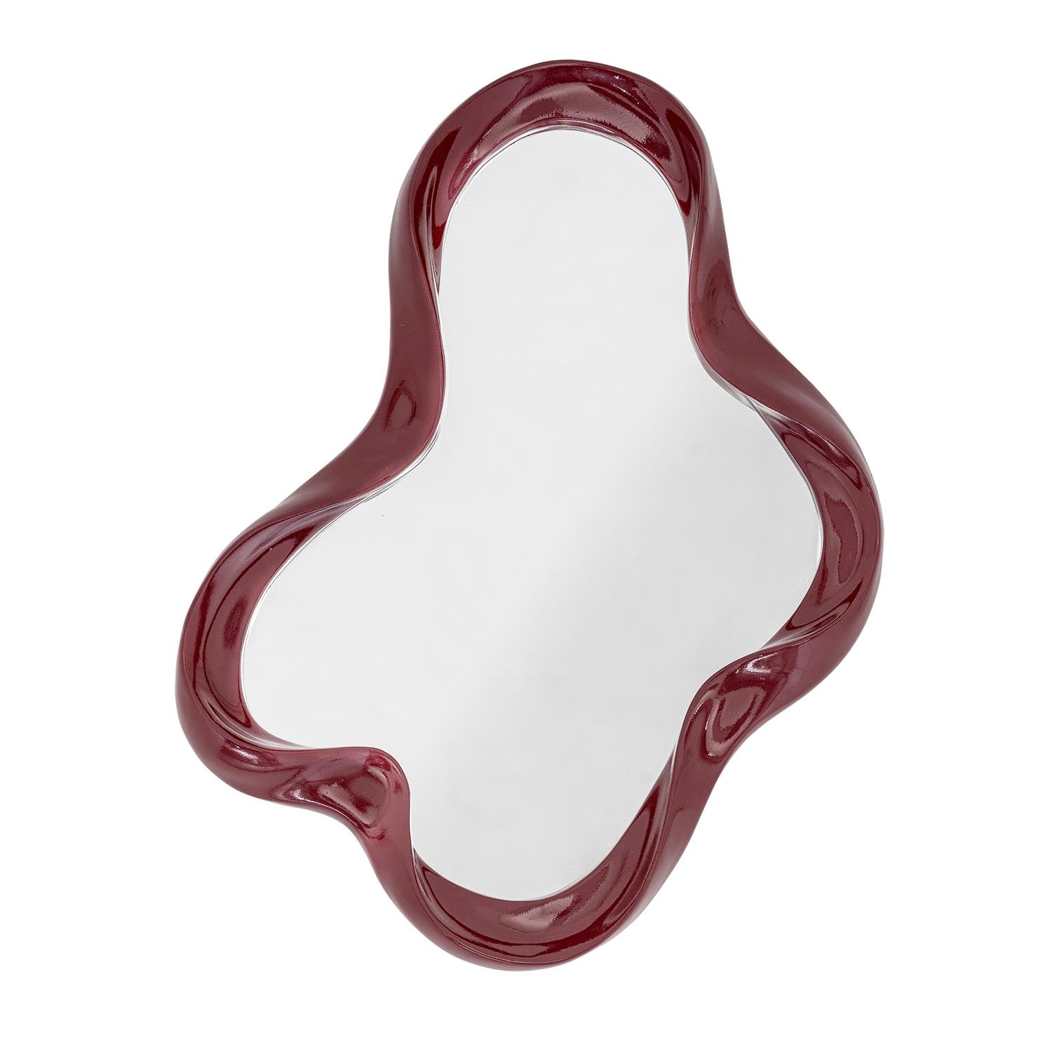 Violeta Wand-Spiegel, Rot, Polyresin in Rot präsentiert im Onlineshop von KAQTU Design AG. Tischspiegel ist von Bloomingville