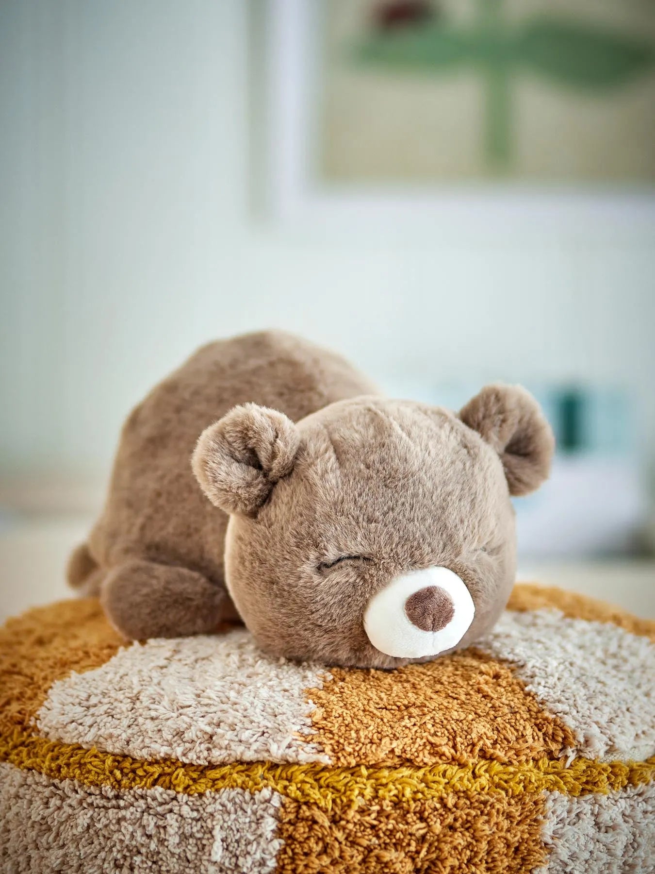Berta Plüschtier, Braun, Polyester in Braun präsentiert im Onlineshop von KAQTU Design AG. Zelt Kids ist von Bloomingville Mini