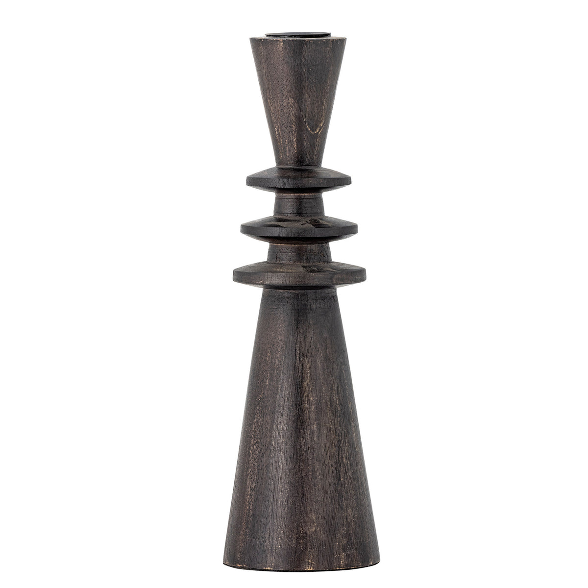 Armel Kerzenhalter, Schwarz, Mango in Schwarz präsentiert im Onlineshop von KAQTU Design AG. Kerzenständer ist von Bloomingville
