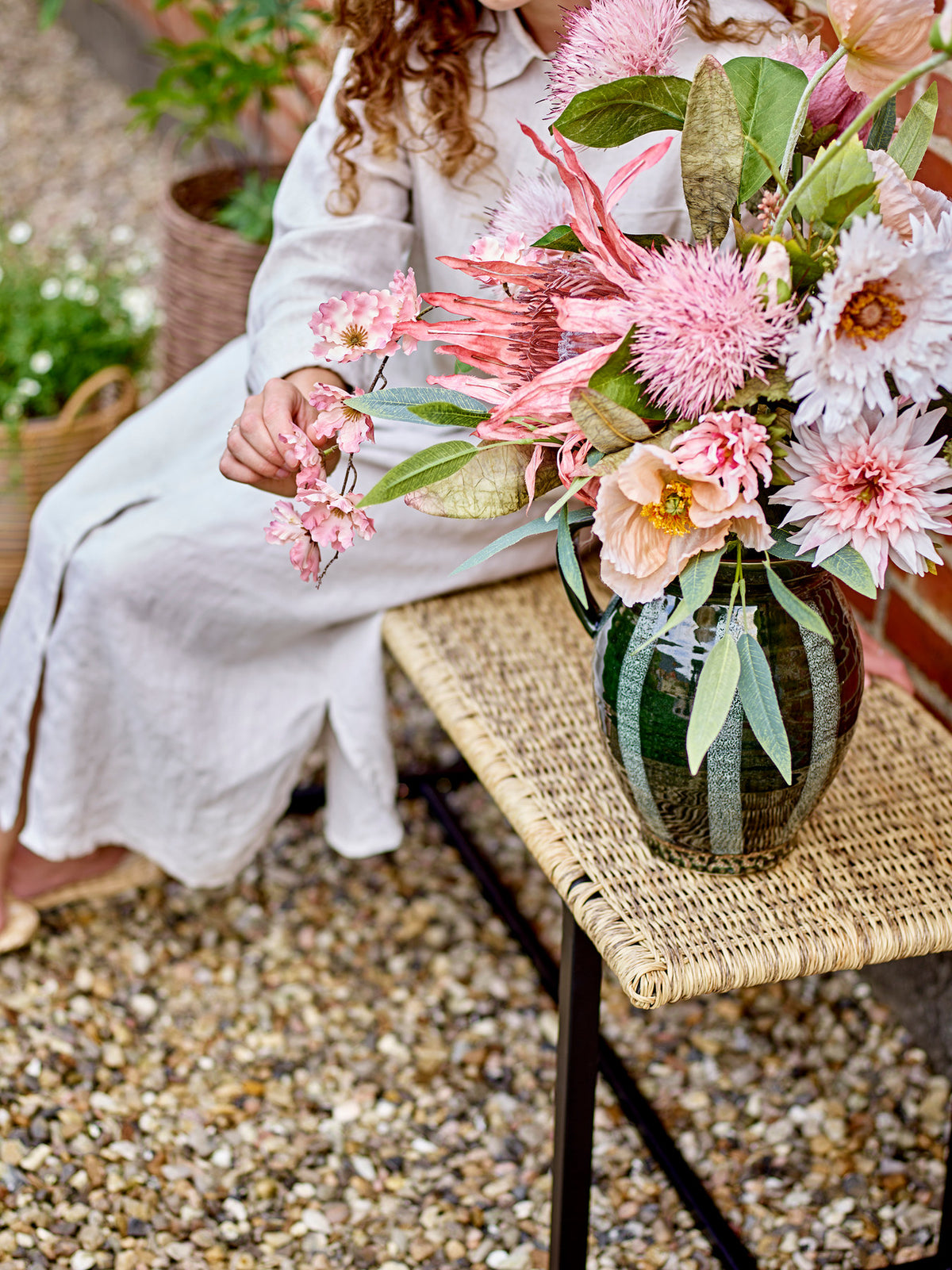 Adilly Bank, Natur, Polyrattan in Nature präsentiert im Onlineshop von KAQTU Design AG. Sitzbank ist von Bloomingville