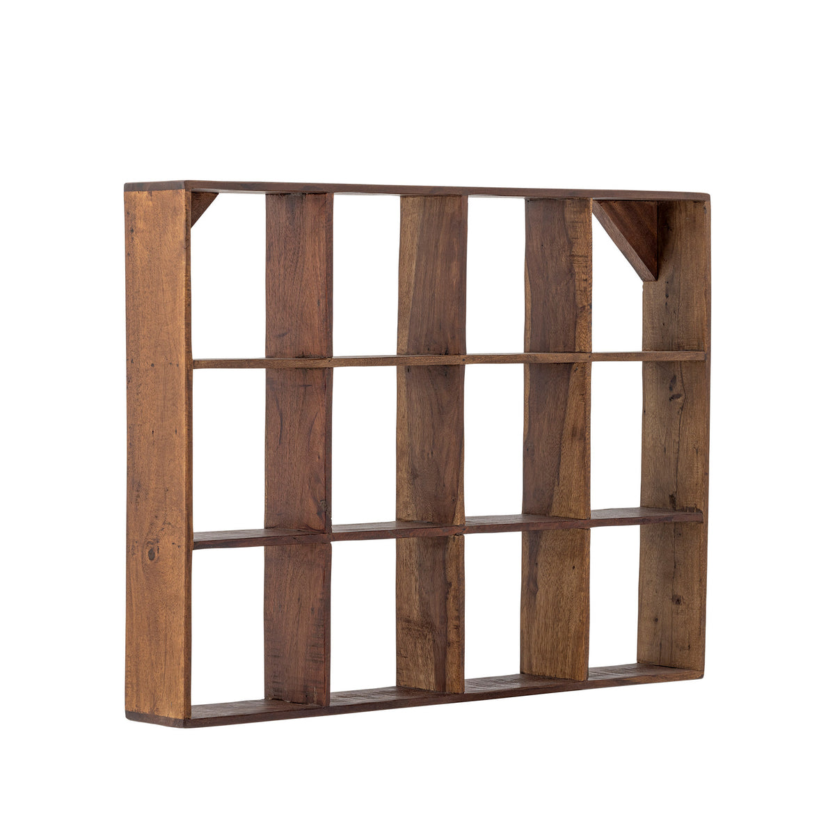 Tilo Regal, Braun, Recyceltes Holz in Brown präsentiert im Onlineshop von KAQTU Design AG. Wandregal ist von Creative Collection