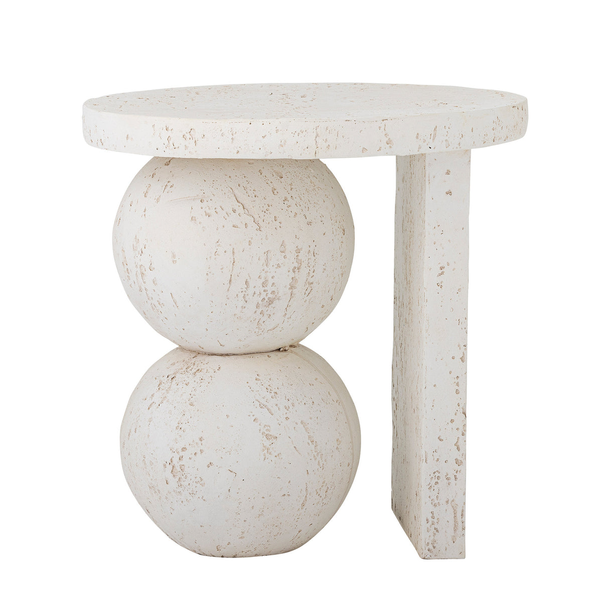 Tally Beistelltisch, Weiss, Harz in White präsentiert im Onlineshop von KAQTU Design AG. Standregal ist von Bloomingville