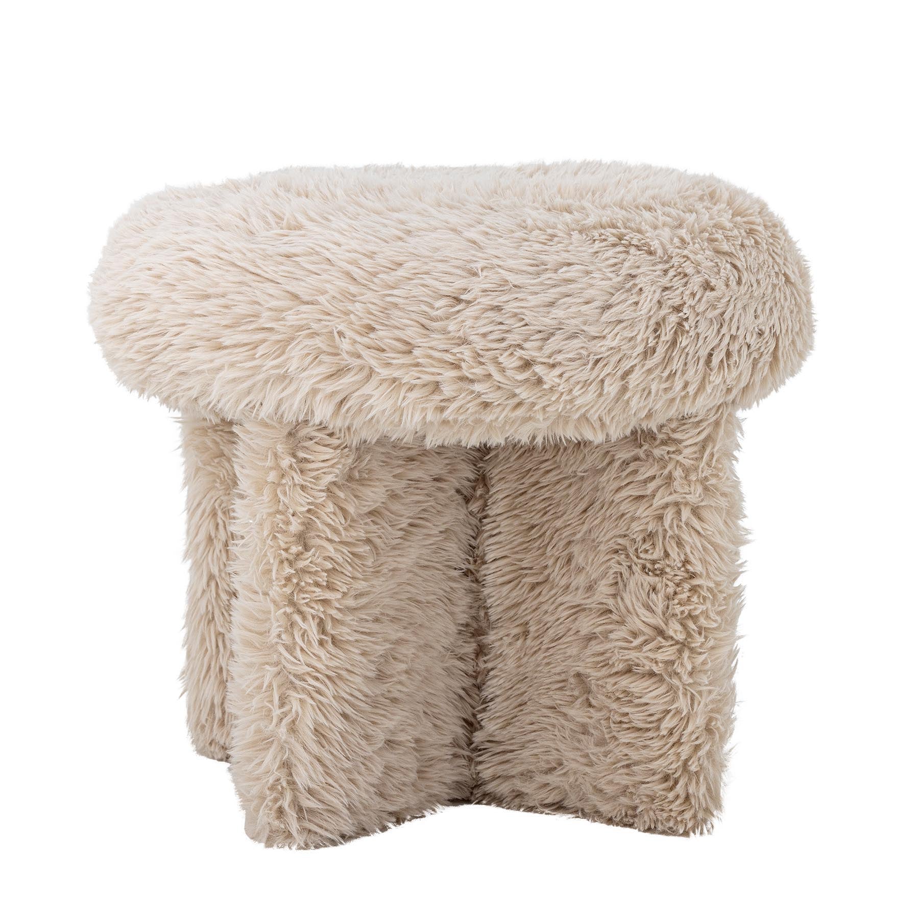 Frikka Pouf, Natur, Polyester in Nature präsentiert im Onlineshop von KAQTU Design AG. Pouf ist von Bloomingville