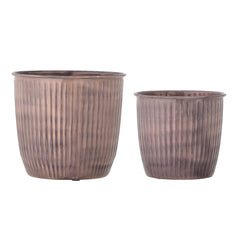 Kenzie Blumentopf, Rose, Metall