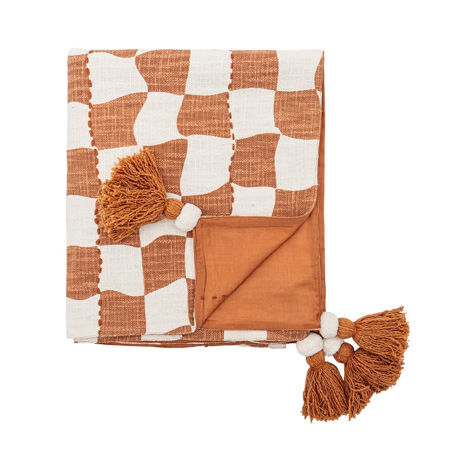 Chola blanket, <tc>Braun</tc>, cotton OEKO-TEX®