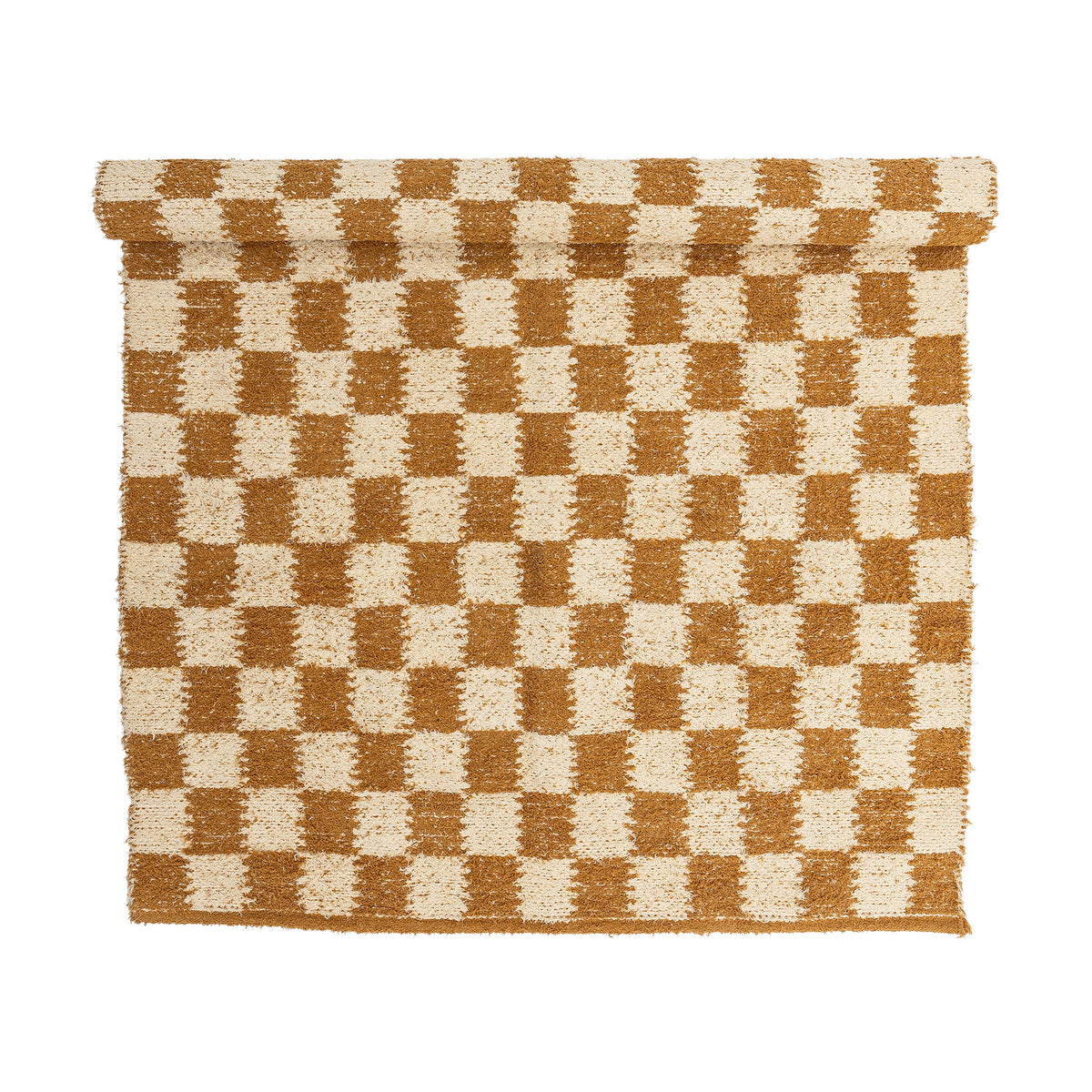 Rechteckiger Chola Teppich in Beige aus Baumwolle mit geflochtener, garngefärbter Oberfläche, Masse 200 x 140 cm, von Bloomingville.