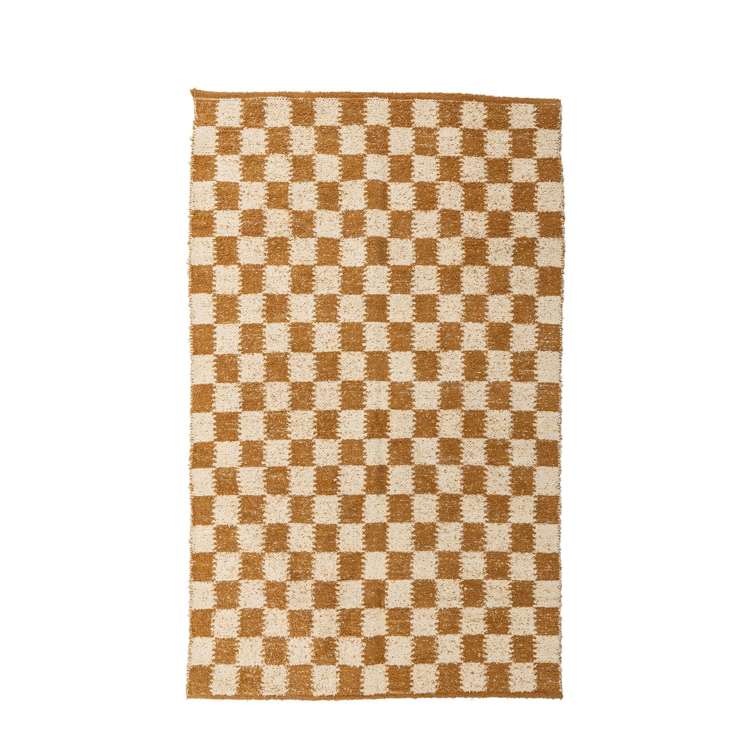 Verleihen Sie Ihrem Zuhause mit dem Chola Teppich von Bloomingville einen Hauch von Eleganz. Aus hochwertiger Baumwolle gefertigt, besticht er durch sein stilvolles Muster in Gold- und Cremetönen.
