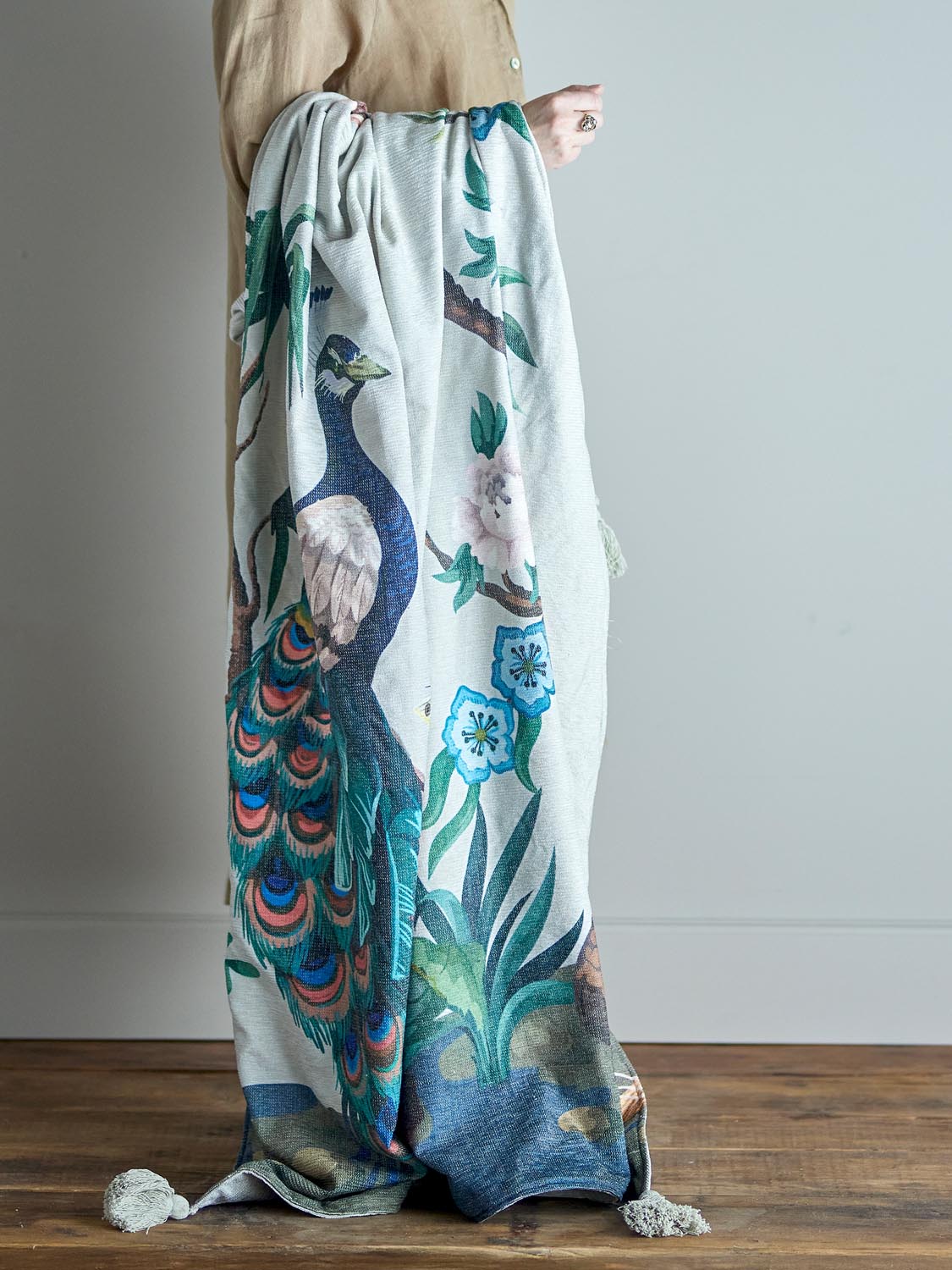 Peacock Decke, Grün, Polyester in Green präsentiert im Onlineshop von KAQTU Design AG. Bettüberwurf ist von Creative Collection
