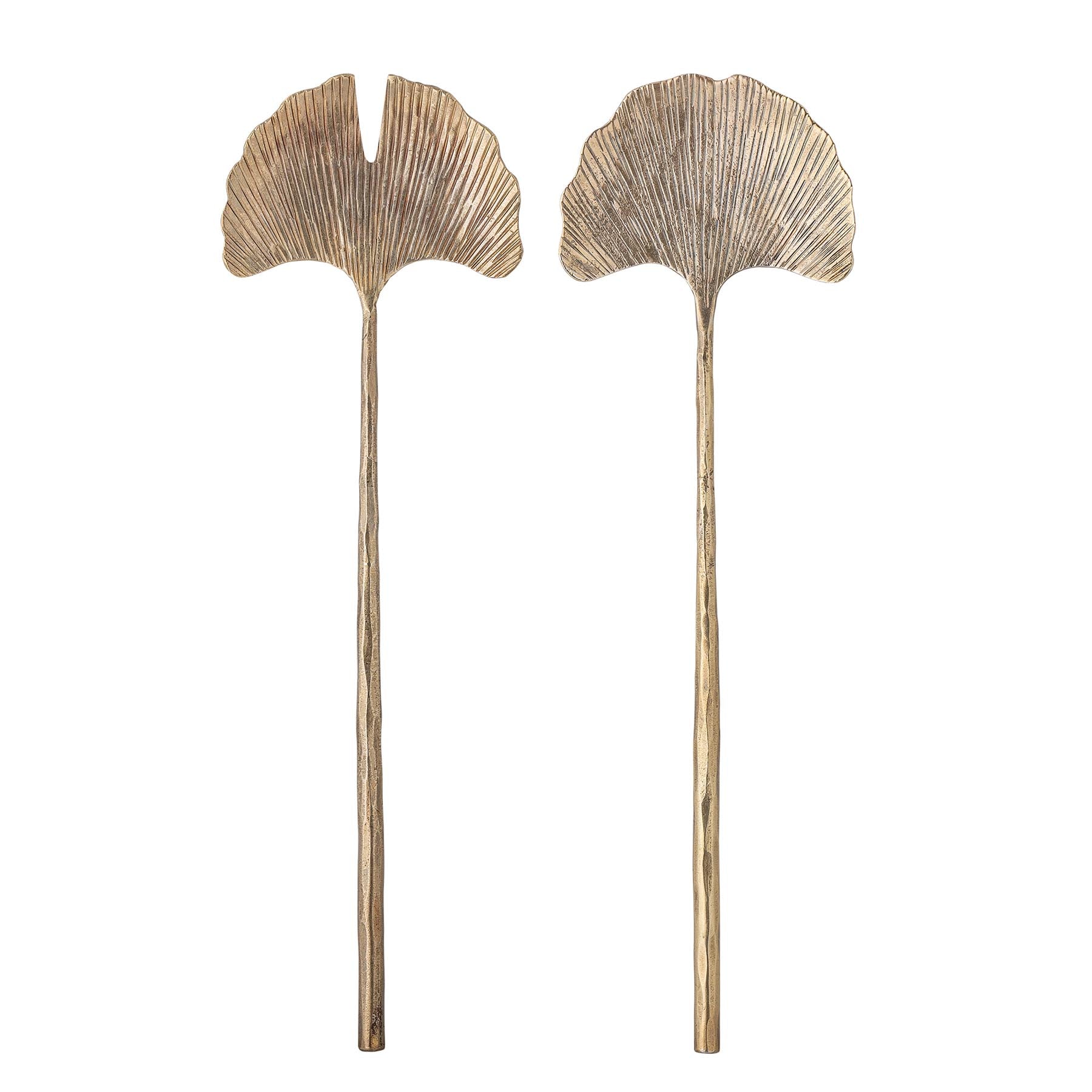 Lyas Salatbesteck, Brass, Metall in Brass präsentiert im Onlineshop von KAQTU Design AG. Käsezubehör ist von Creative Collection
