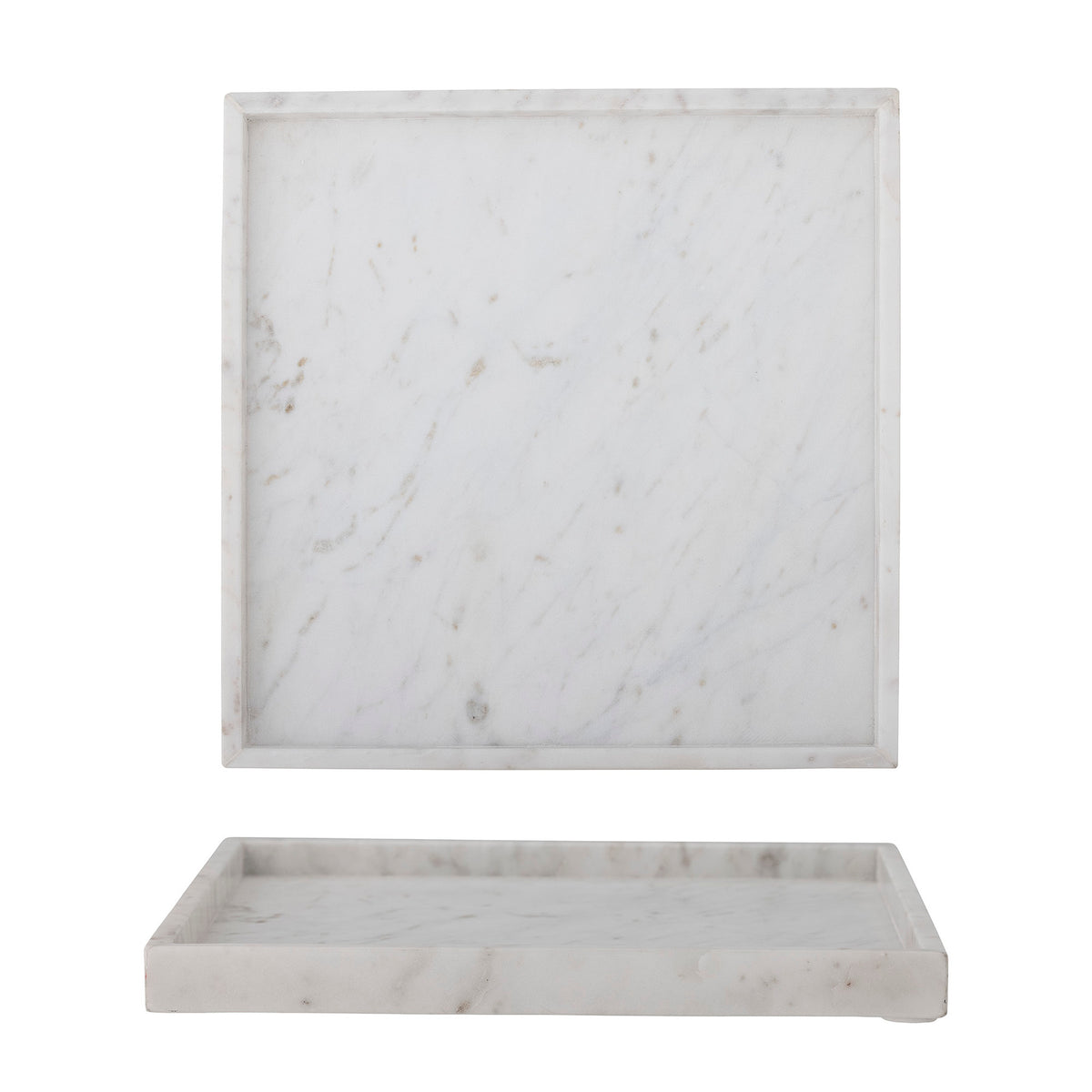 Majsa Tablett, Weiss, Marmor in Weiss präsentiert im Onlineshop von KAQTU Design AG. Tablett ist von Bloomingville