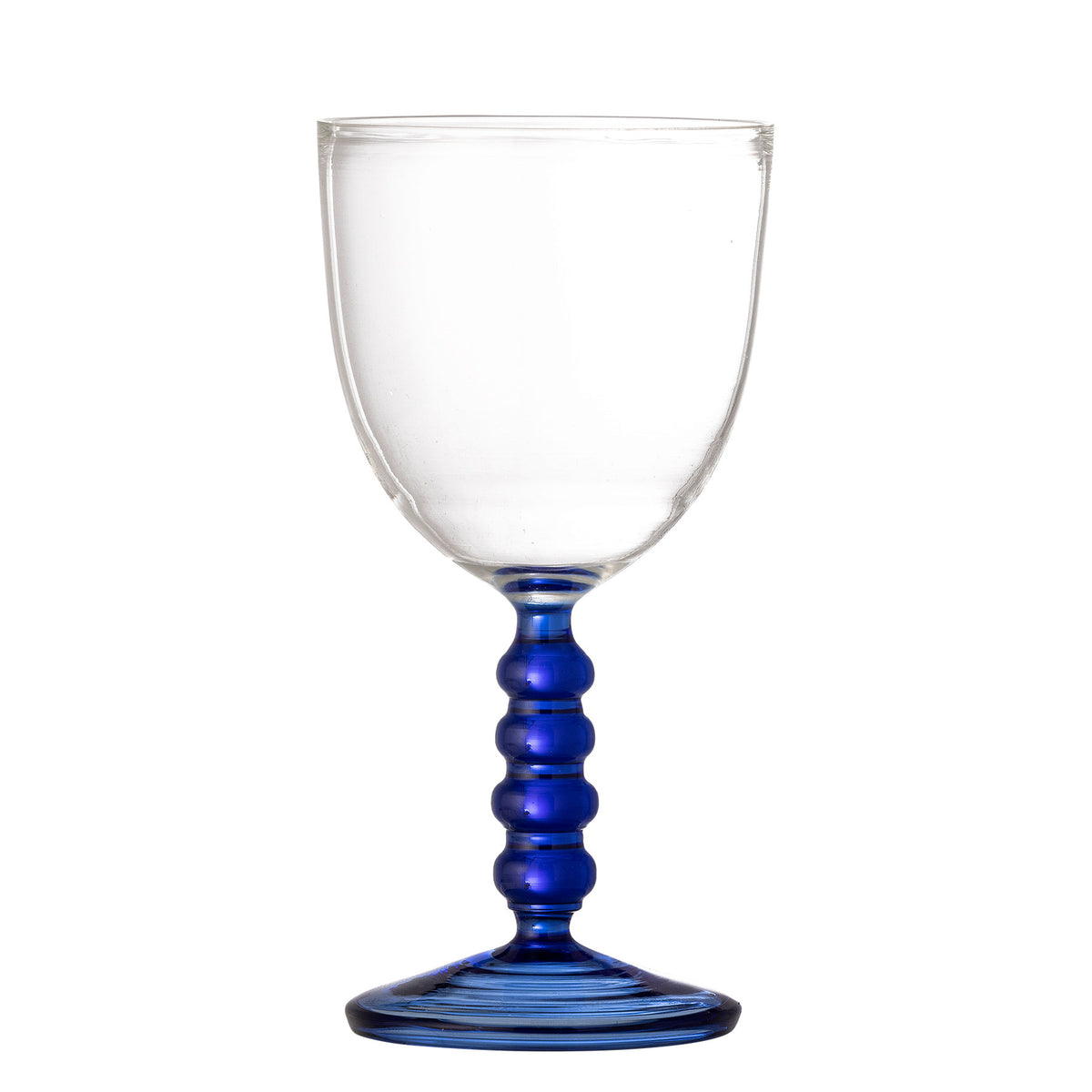 Noemi Weinglas, Blue, Glas in Blau präsentiert im Onlineshop von KAQTU Design AG. Universal Weingläser ist von Bloomingville