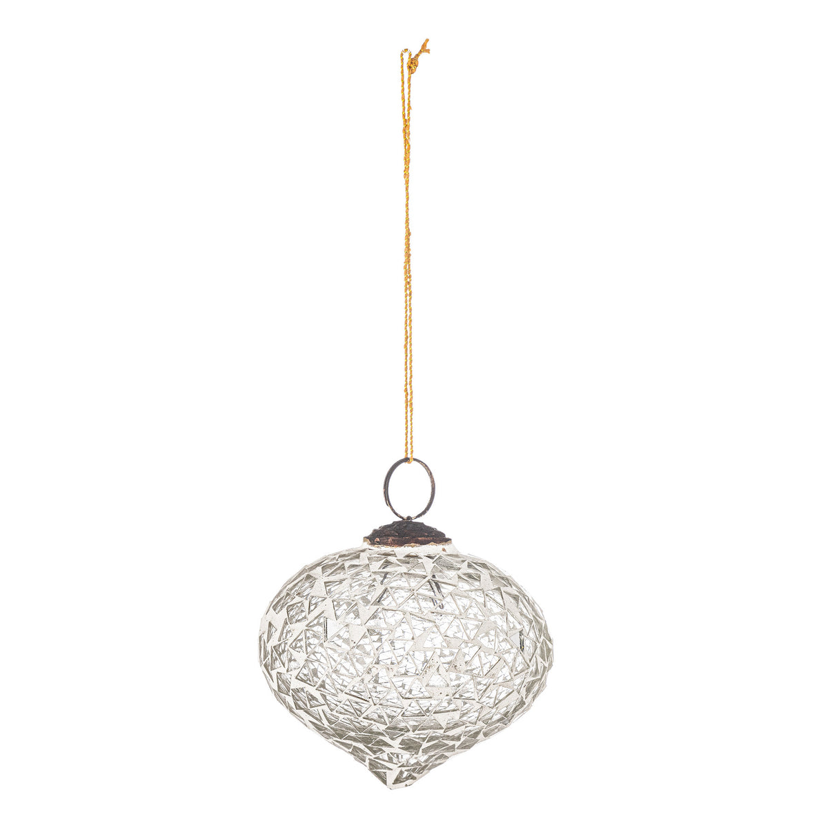Nadine Ornament, Weiss, Glas in Weiss präsentiert im Onlineshop von KAQTU Design AG. Ornament ist von Bloomingville
