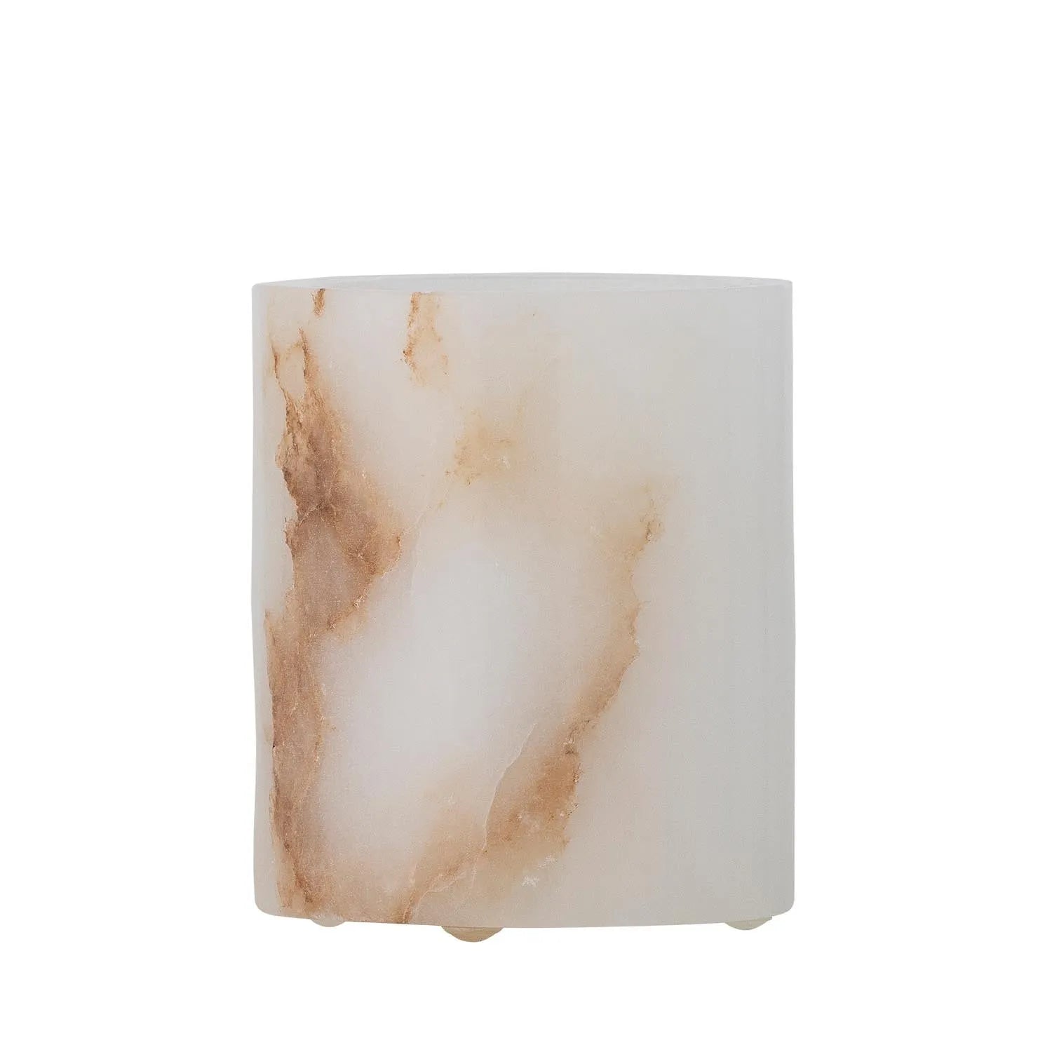 Annebel Teelichthalter, Weiß, Alabaster in Weiß präsentiert im Onlineshop von KAQTU Design AG. Kerzenständer ist von Bloomingville