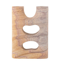 Lodi Kerzenhalter, Beige, Sandstein