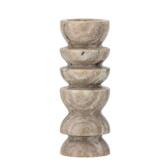 Tasya tea light holder, natural, marble