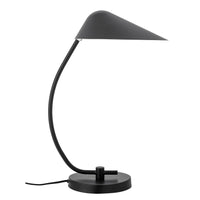 Lampada da scrivania Nisella, nera, metallo