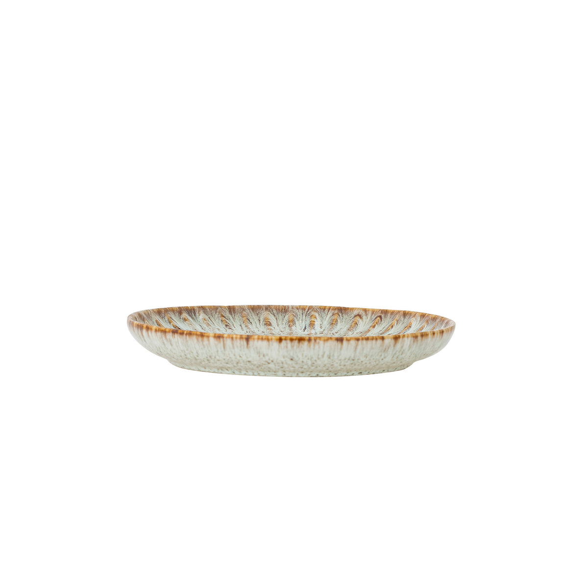 Fleur Teller, Natur, Steingut in Natur präsentiert im Onlineshop von KAQTU Design AG. Teller ist von Creative Collection