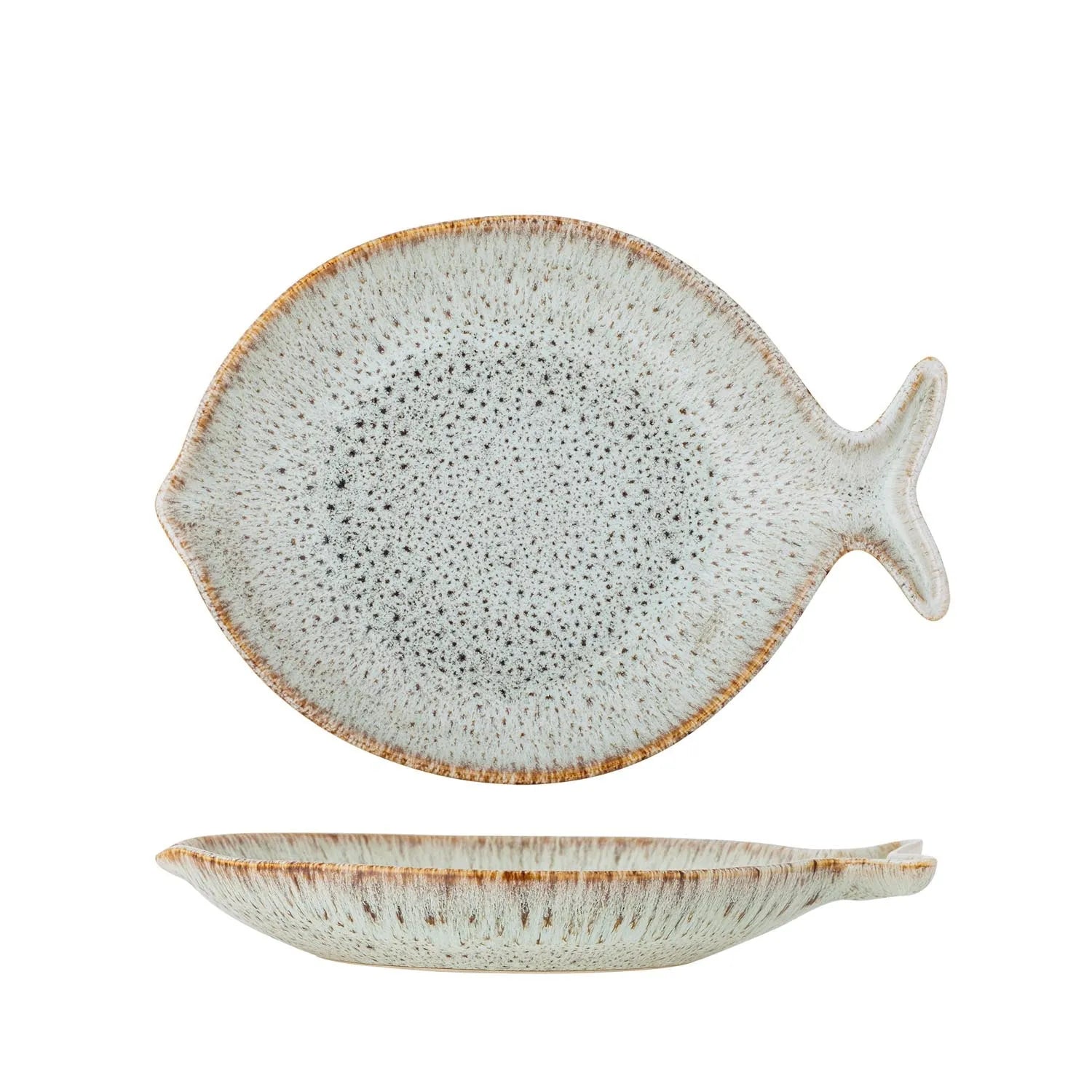 Fleur Servierplatte, Natur, Steingut in Natur präsentiert im Onlineshop von KAQTU Design AG. Tablett ist von Creative Collection