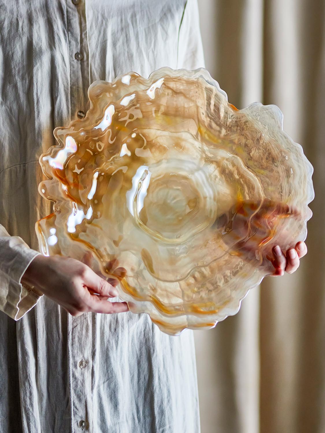 Asimi Schale, Natur, Glas in Nature präsentiert im Onlineshop von KAQTU Design AG. Schale ist von Bloomingville