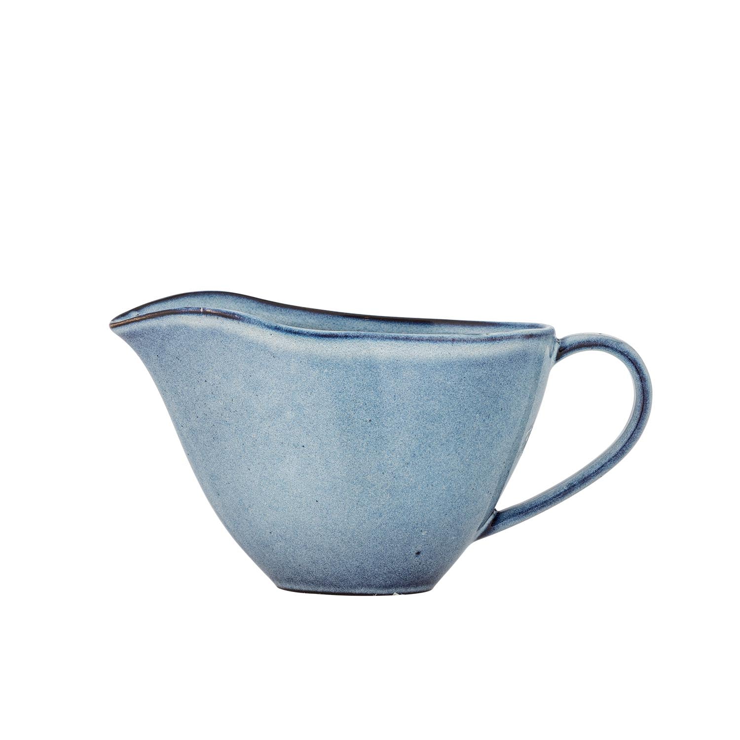 Sandrine saucers, blue, stoneware