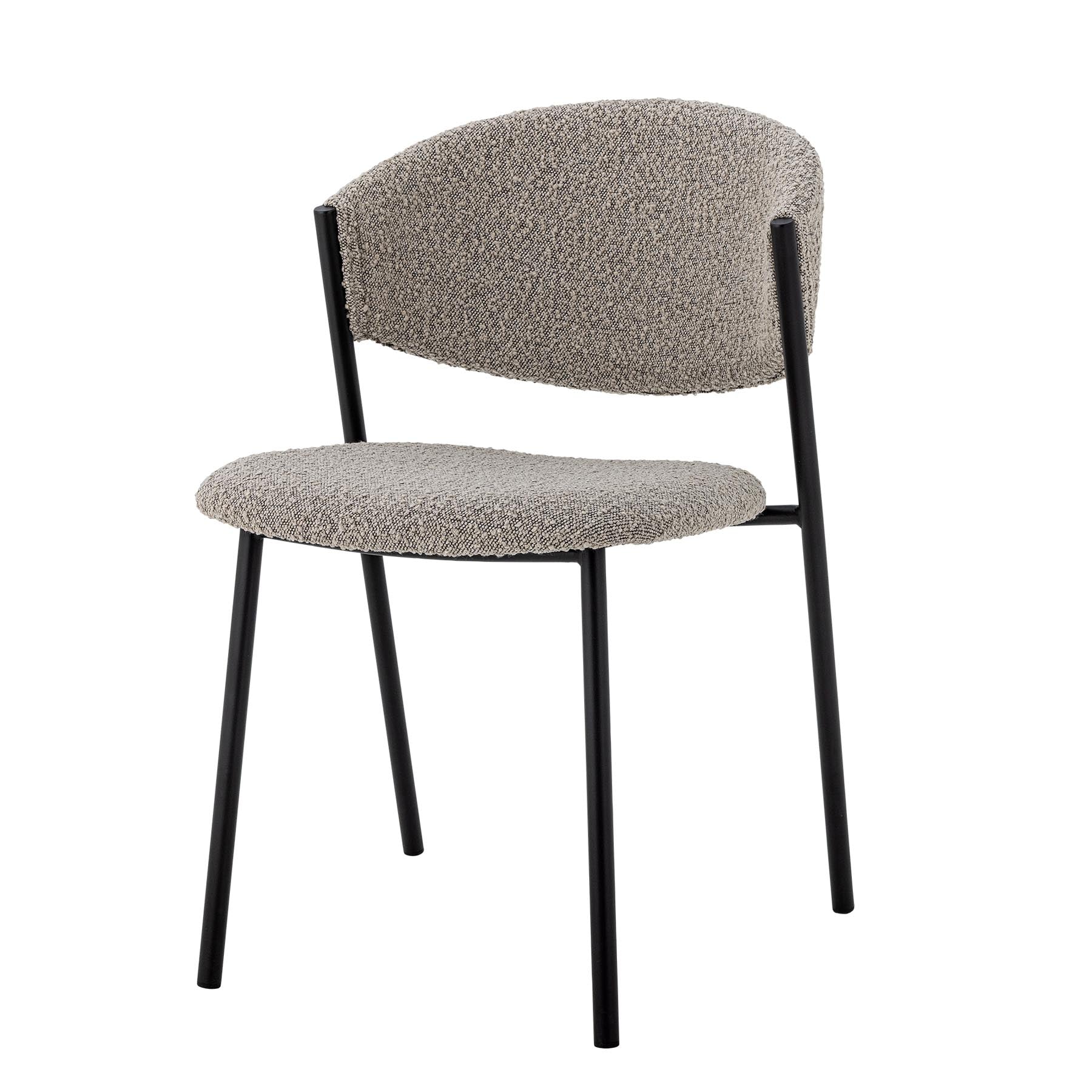 Marlo Esszimmerstuhl, Grau, Polyester in Grey präsentiert im Onlineshop von KAQTU Design AG. Stuhl ist von Bloomingville