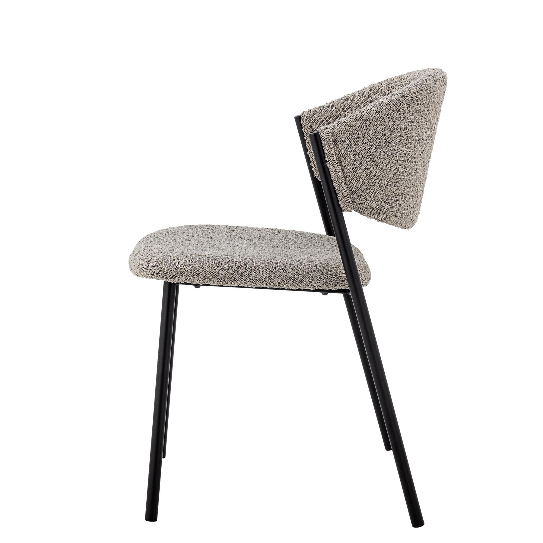 Marlo Esszimmerstuhl, Grau, Polyester in Grey präsentiert im Onlineshop von KAQTU Design AG. Stuhl ist von Bloomingville