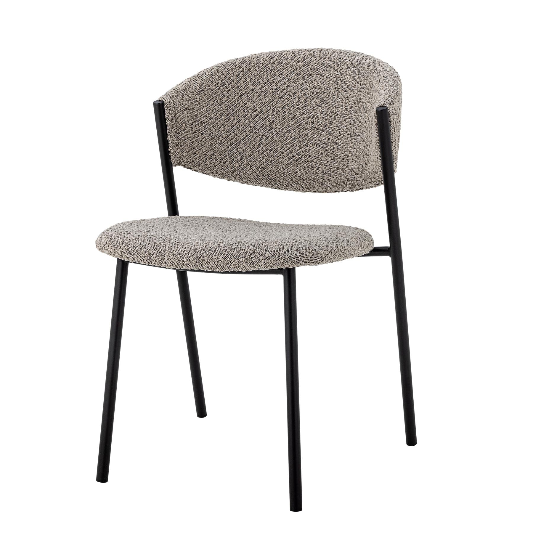 Marlo Esszimmerstuhl, Grau, Polyester in Grey präsentiert im Onlineshop von KAQTU Design AG. Stuhl ist von Bloomingville