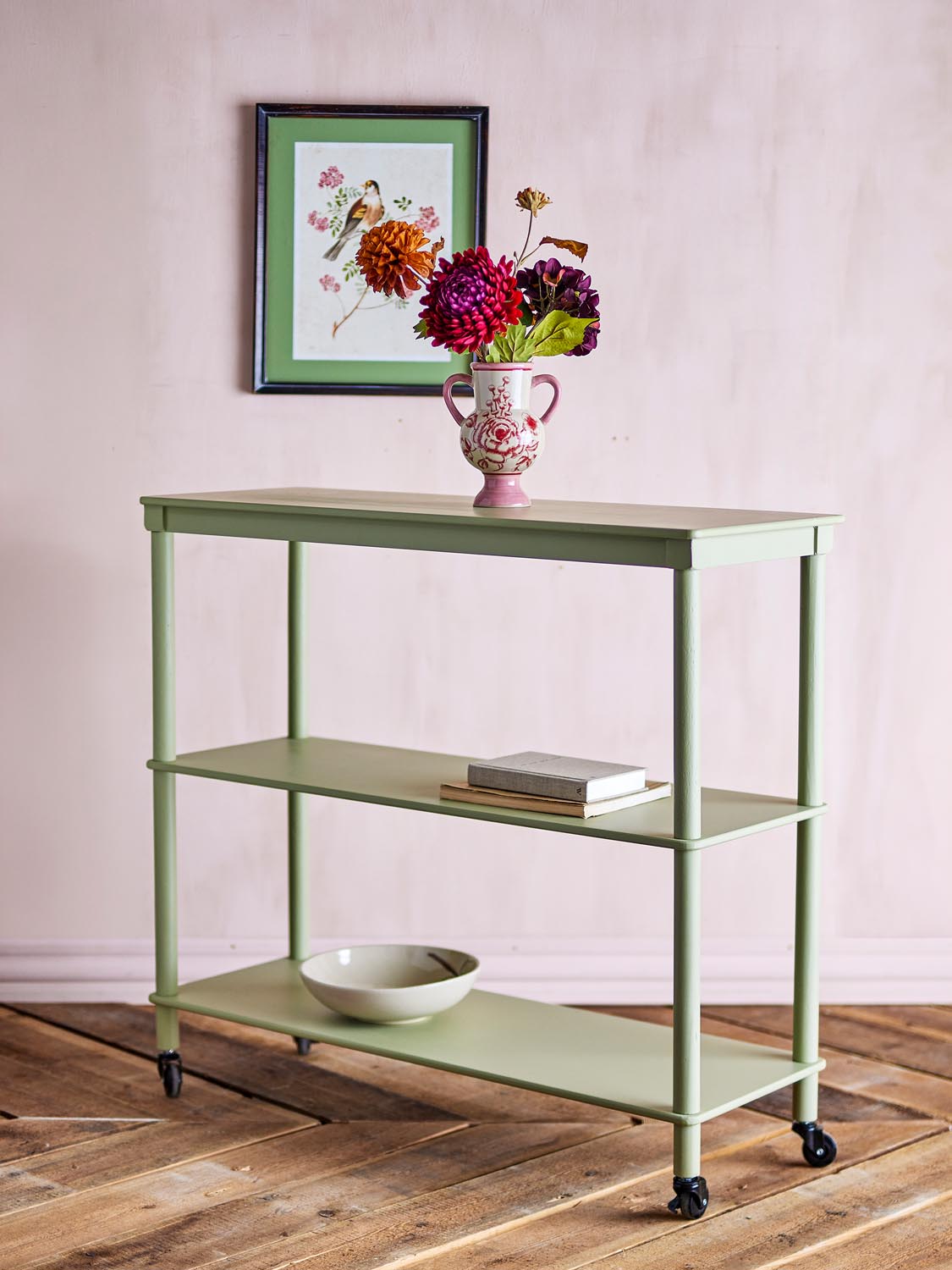 Harald Konsolentisch, Grün, MDF in Green präsentiert im Onlineshop von KAQTU Design AG. Schreibtisch ist von Creative Collection
