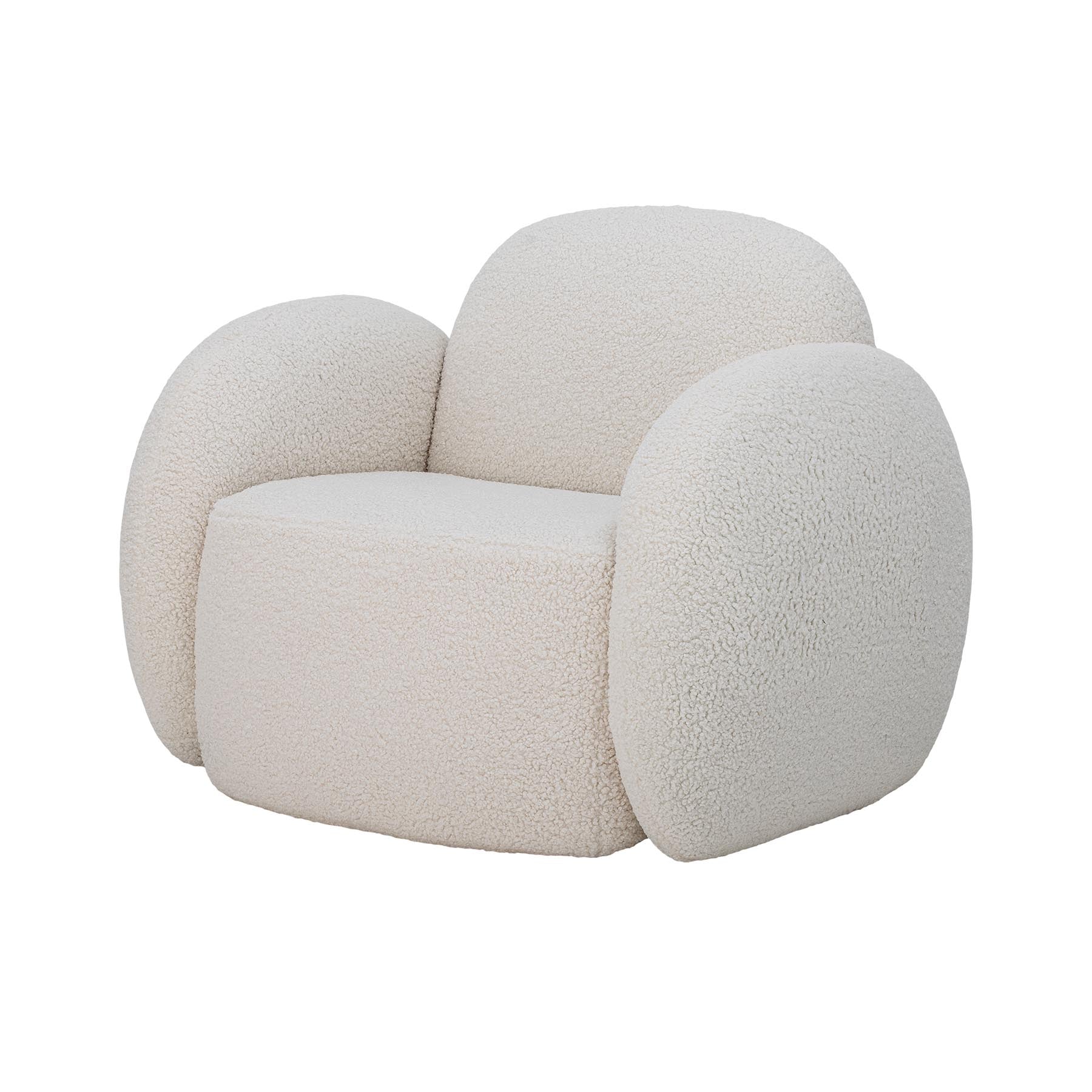 Zanno Loungesessel, Weiß, FSC®Mix, Pine in White präsentiert im Onlineshop von KAQTU Design AG. Sessel ist von Bloomingville