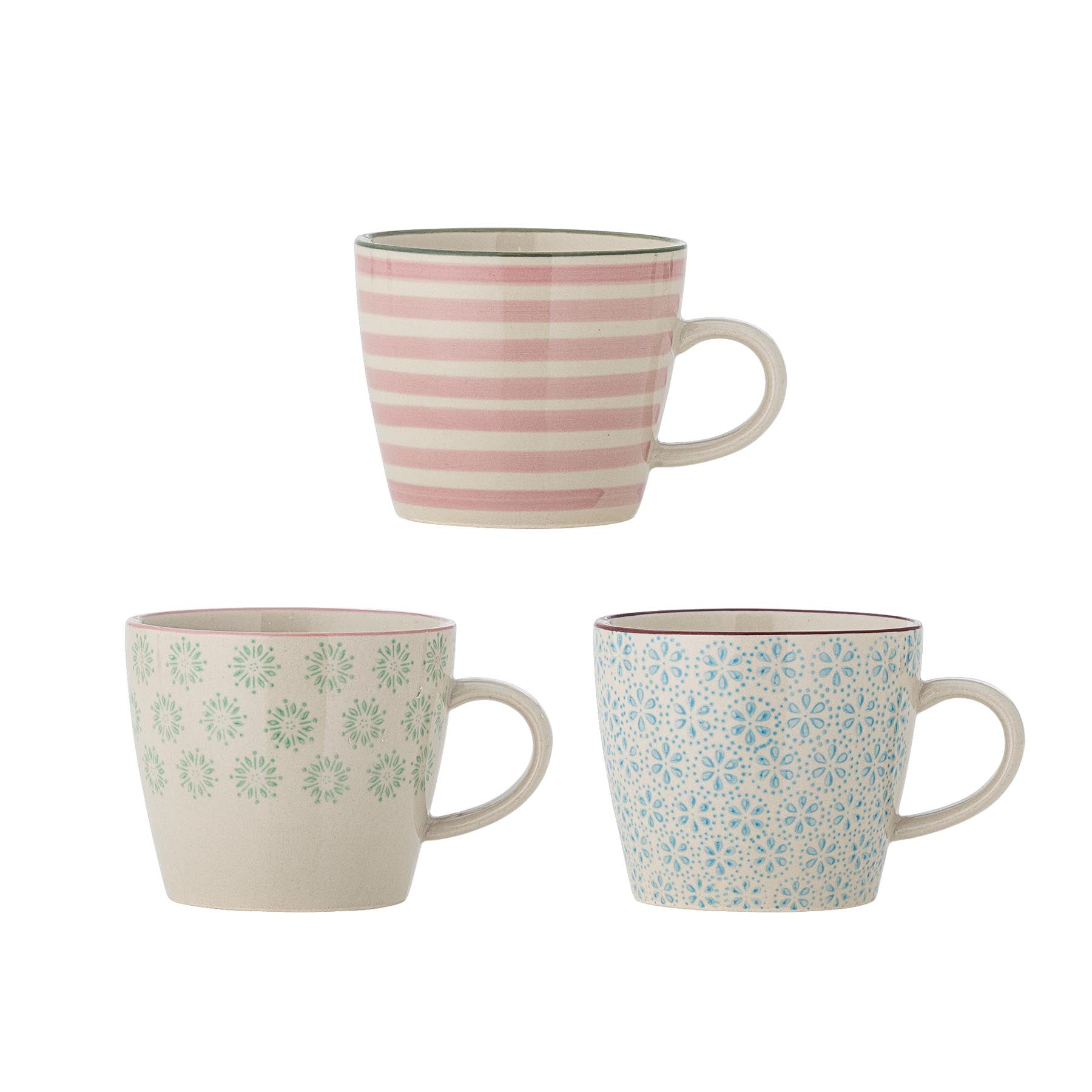 Patrizia Becher, Bunt, Steingut in Multi präsentiert im Onlineshop von KAQTU Design AG. Tasse ist von Bloomingville