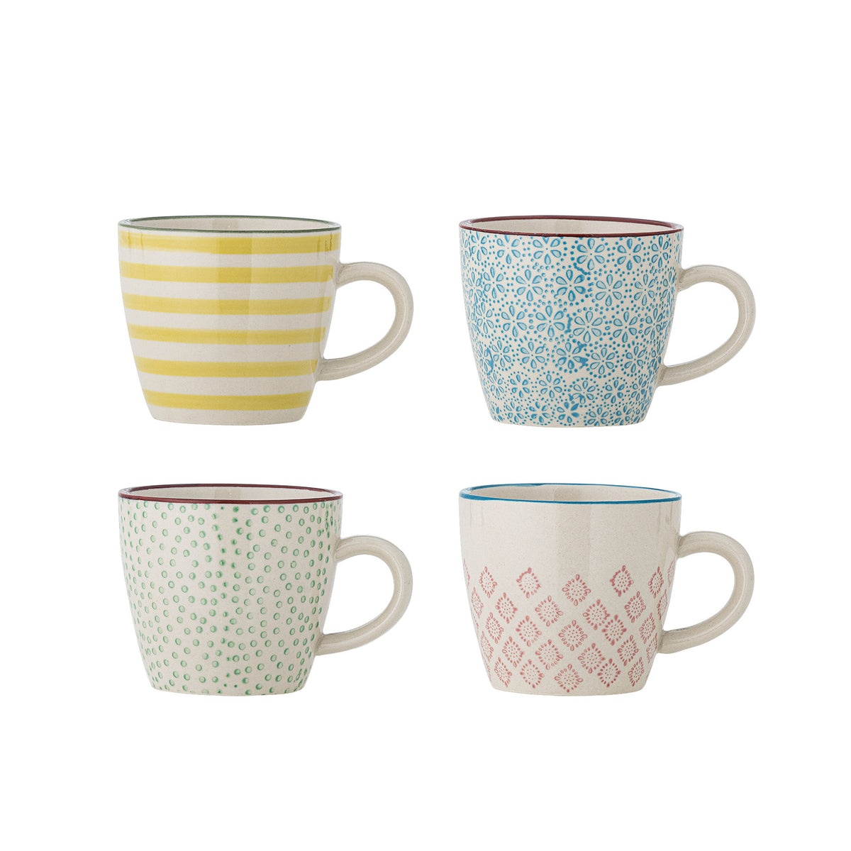 Patrizia Tasse, Bunt, Steingut in Multi präsentiert im Onlineshop von KAQTU Design AG. Tasse ist von Bloomingville