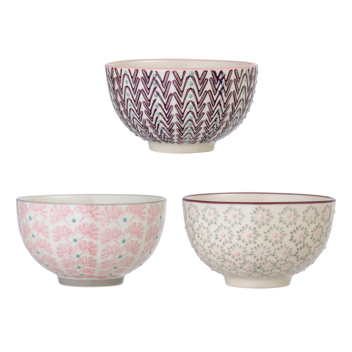 Maya Schale, Bunt, Steingut in Multi präsentiert im Onlineshop von KAQTU Design AG. Schale ist von Bloomingville
