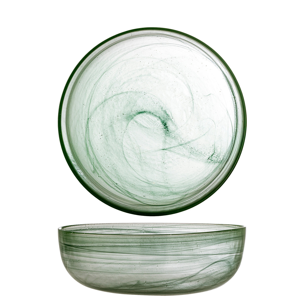 Amelie Schale, Grün, Glas in Green präsentiert im Onlineshop von KAQTU Design AG. Schale ist von Bloomingville