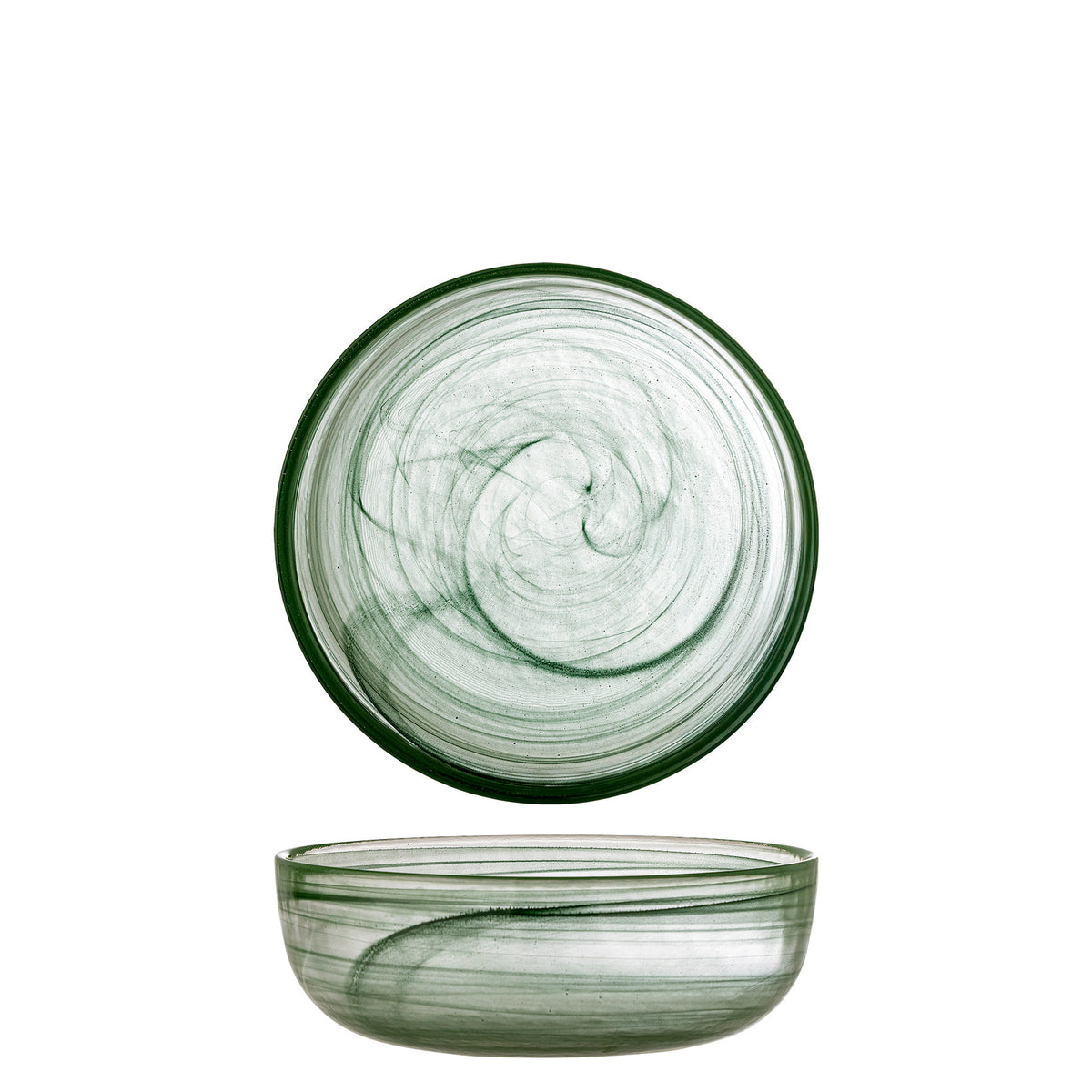 Amelie Schale, Grün, Glas in Green präsentiert im Onlineshop von KAQTU Design AG. Schale ist von Bloomingville